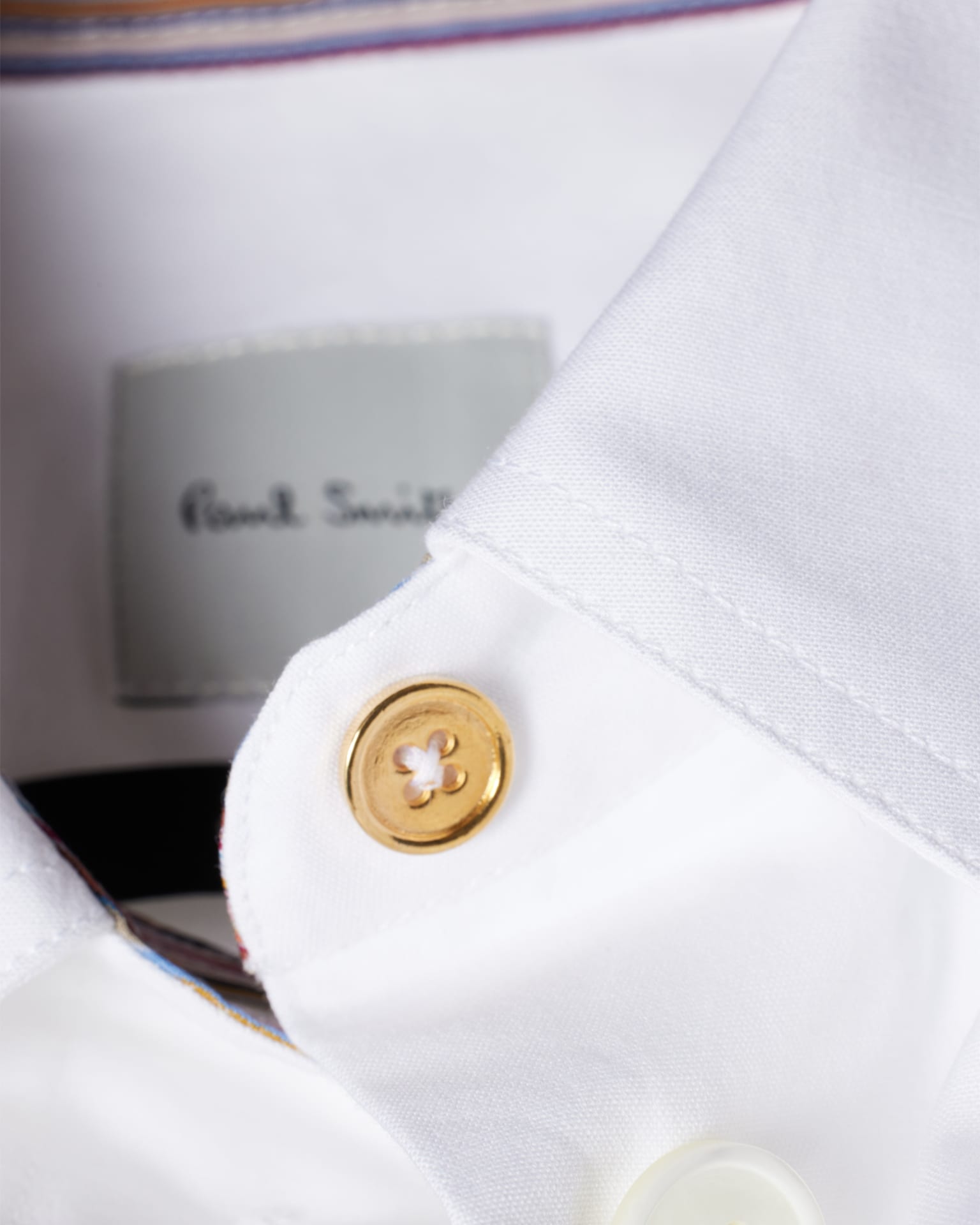 Detail View - Women's White 'Signature Stripe' Cuff Shirt Paul Smith