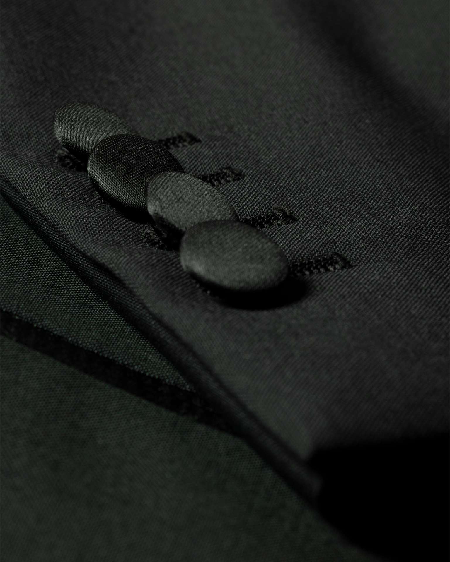 Men's Tailored-Fit Dark Green Wool-Mohair Evening Blazer