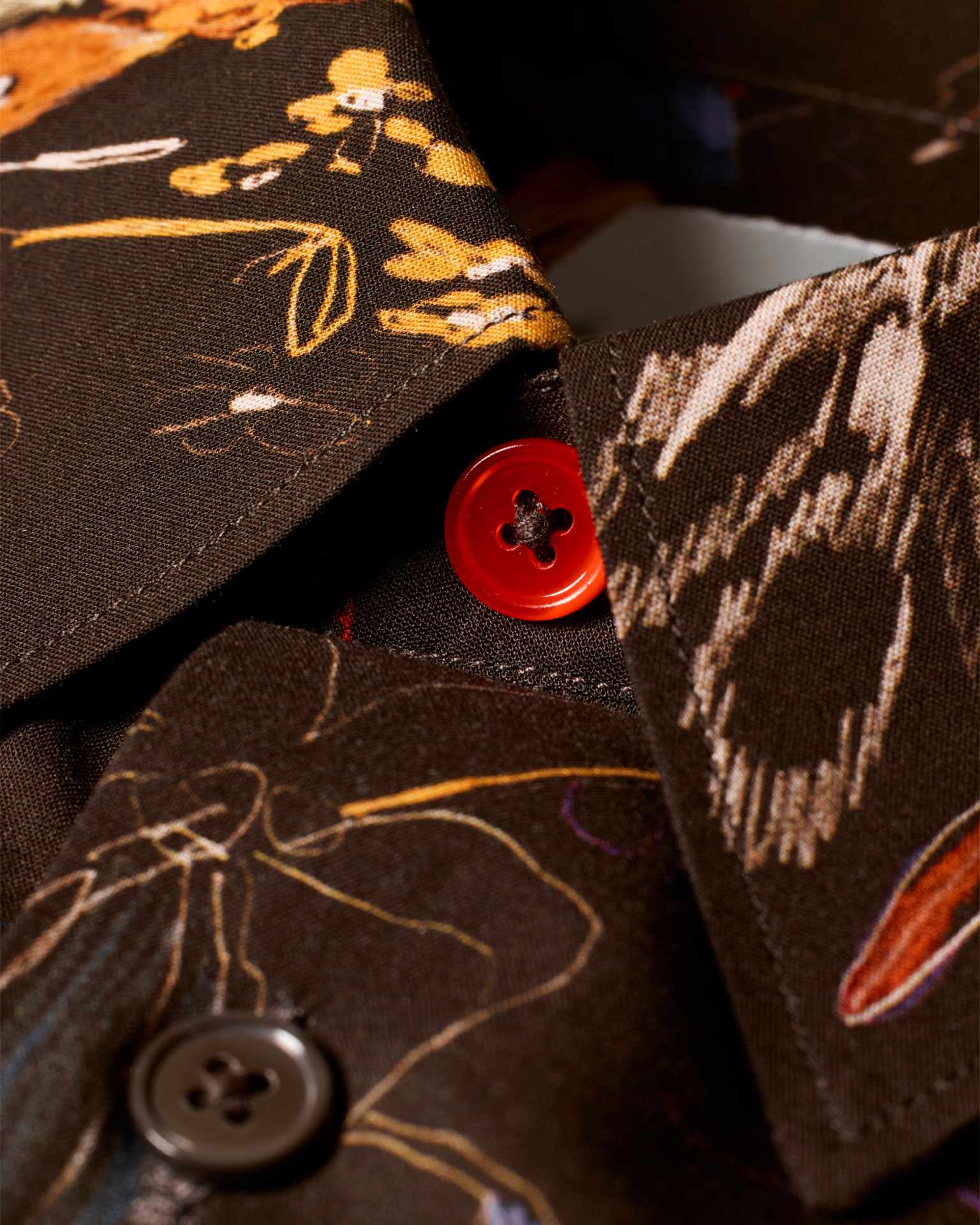 Men's Black 'Sketchbook Botanical' Shirt