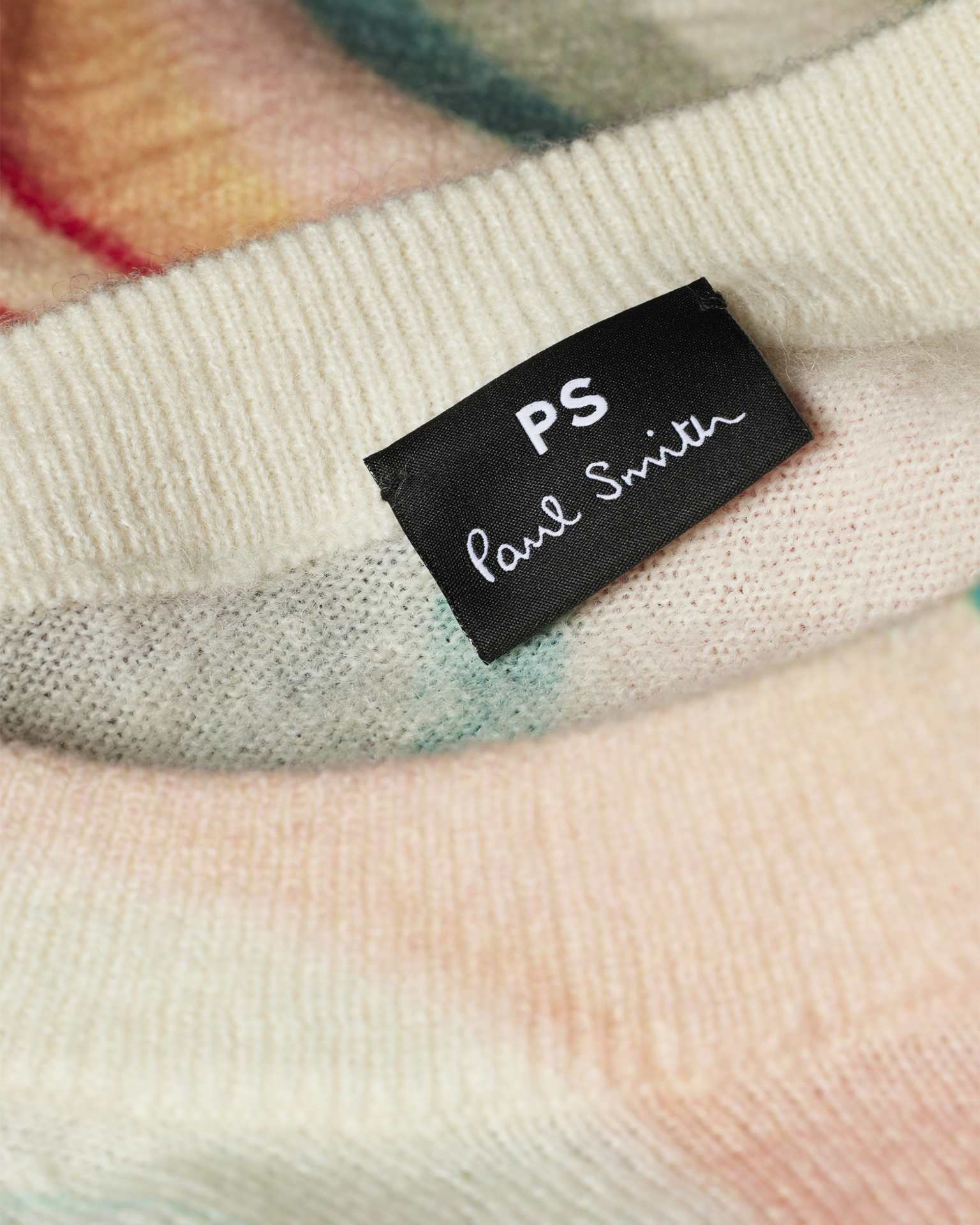 Detail View - Women's 'Swirl' Crew Neck Knitted Sweater Paul Smith