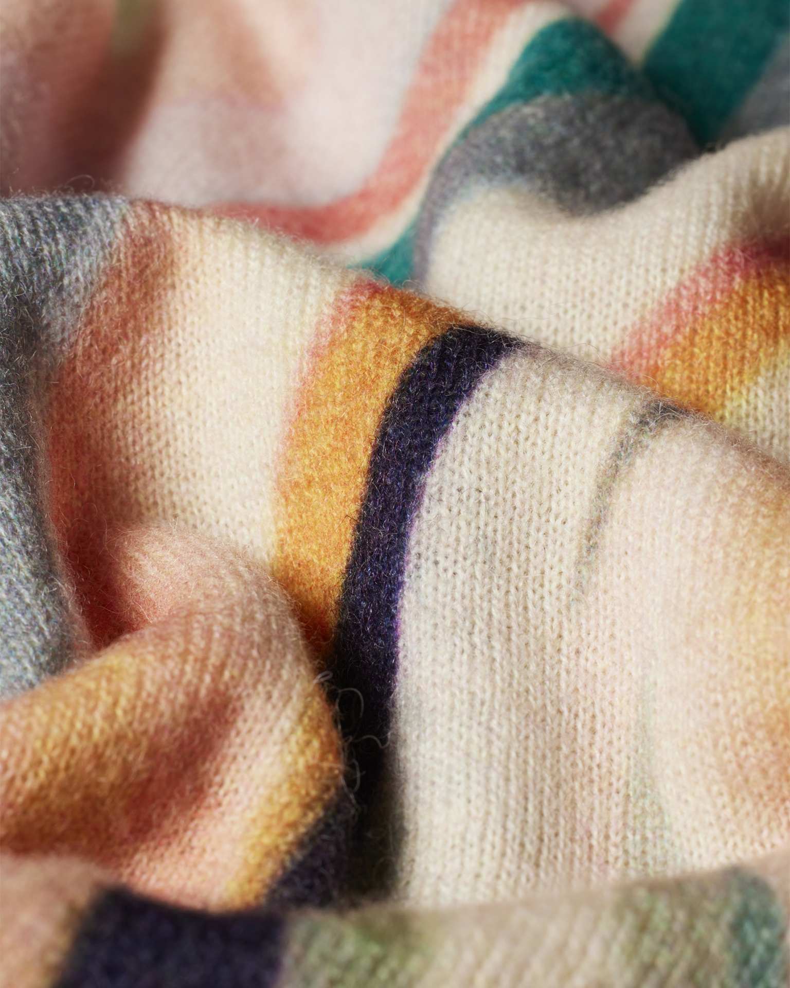 Detail View - Women's 'Swirl' Crew Neck Knitted Sweater Paul Smith