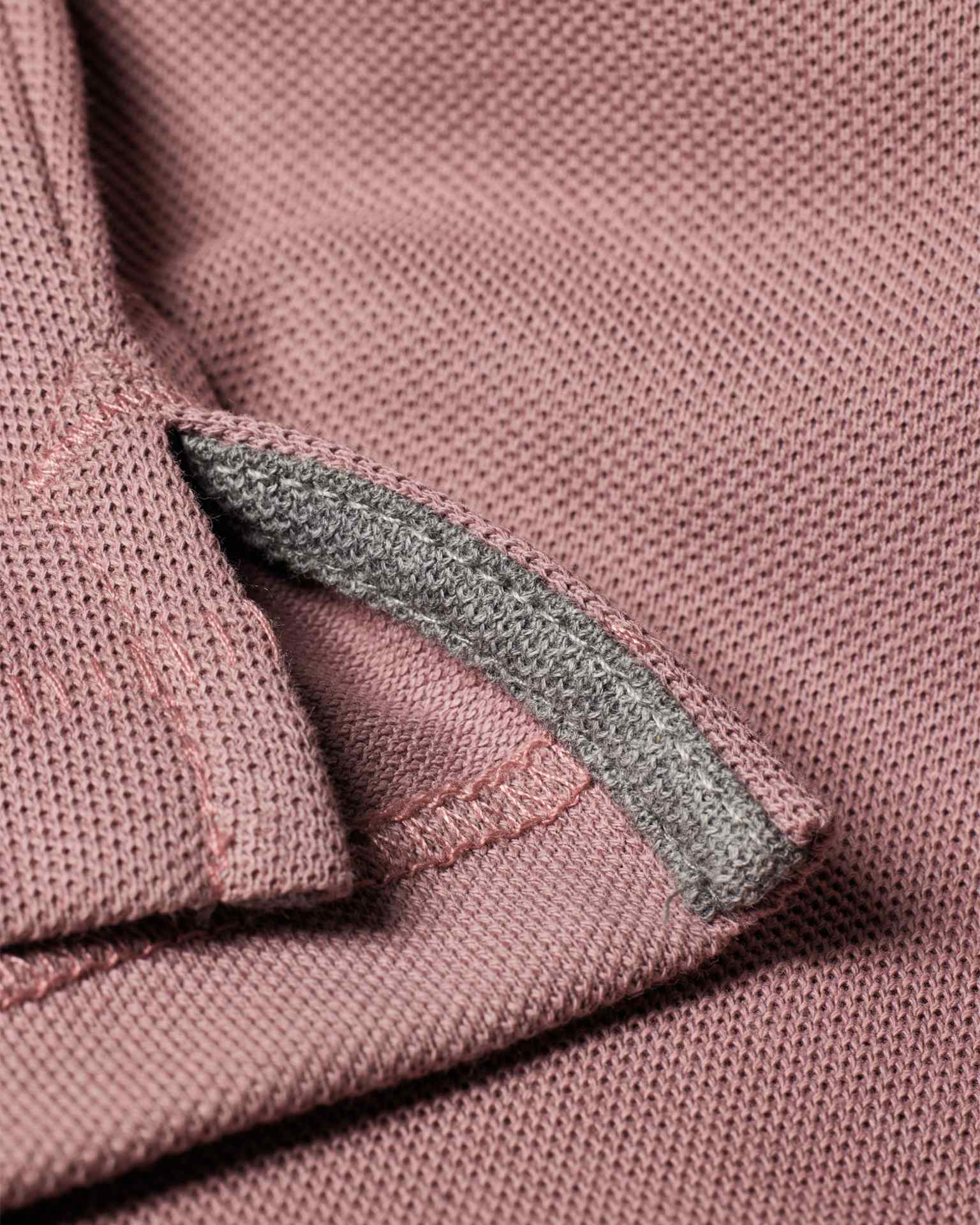 Detail View - Powder Pink Organic Cotton Zebra Polo Shirt Paul Smith