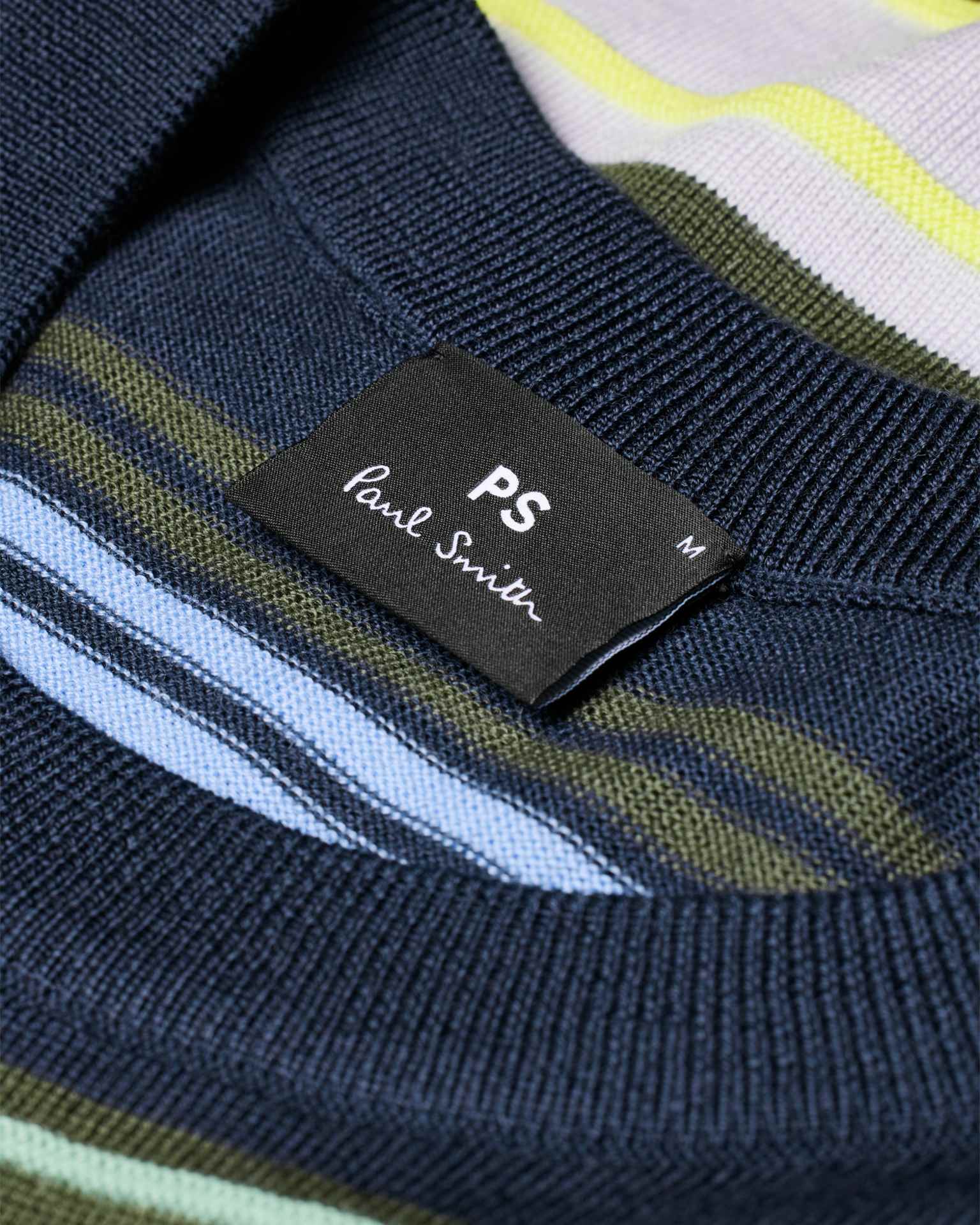 Men's Multi-Stripe Merino Wool Sweater