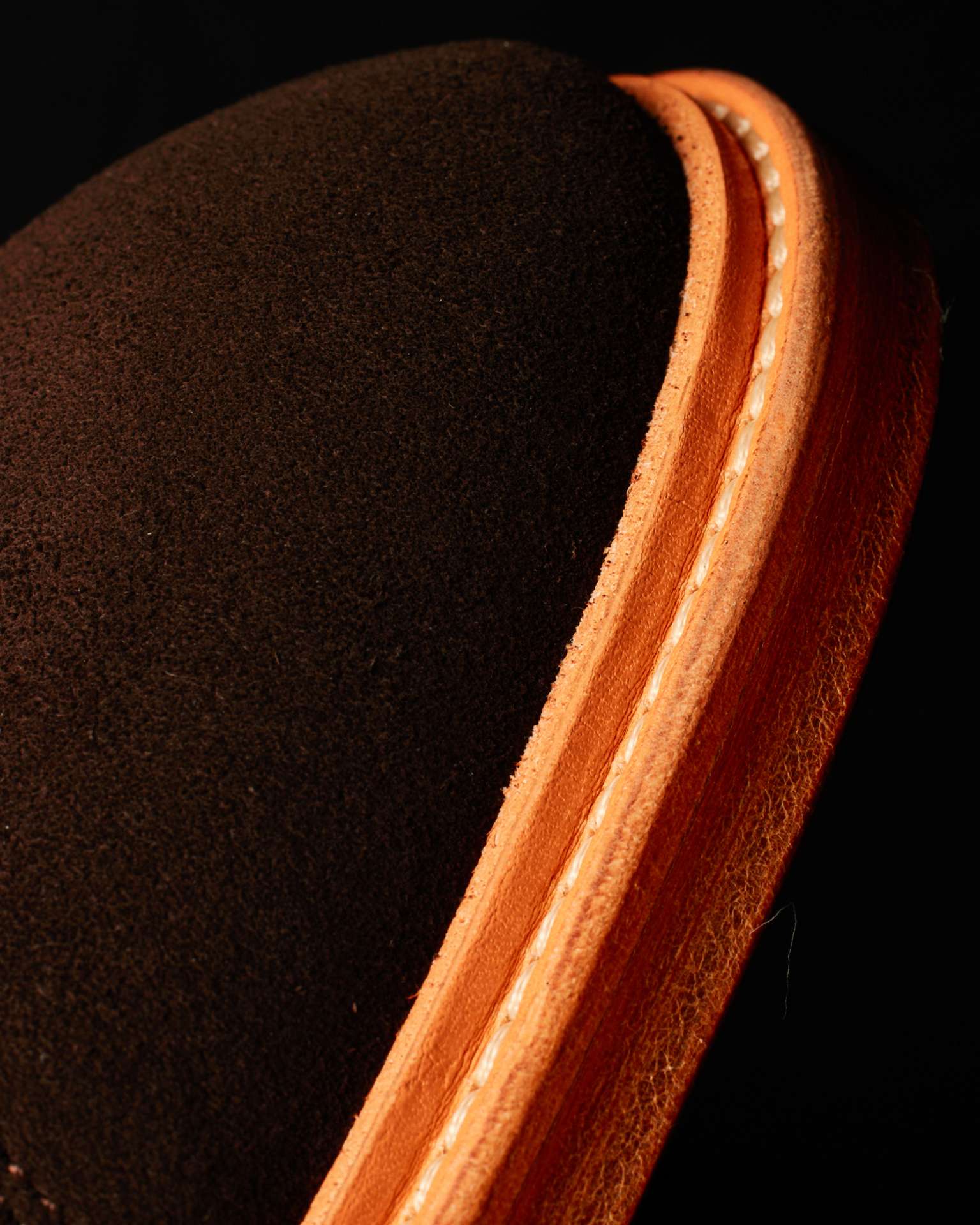 Detail View - Dark Brown Suede 'Balthazar' Shoes Paul Smith