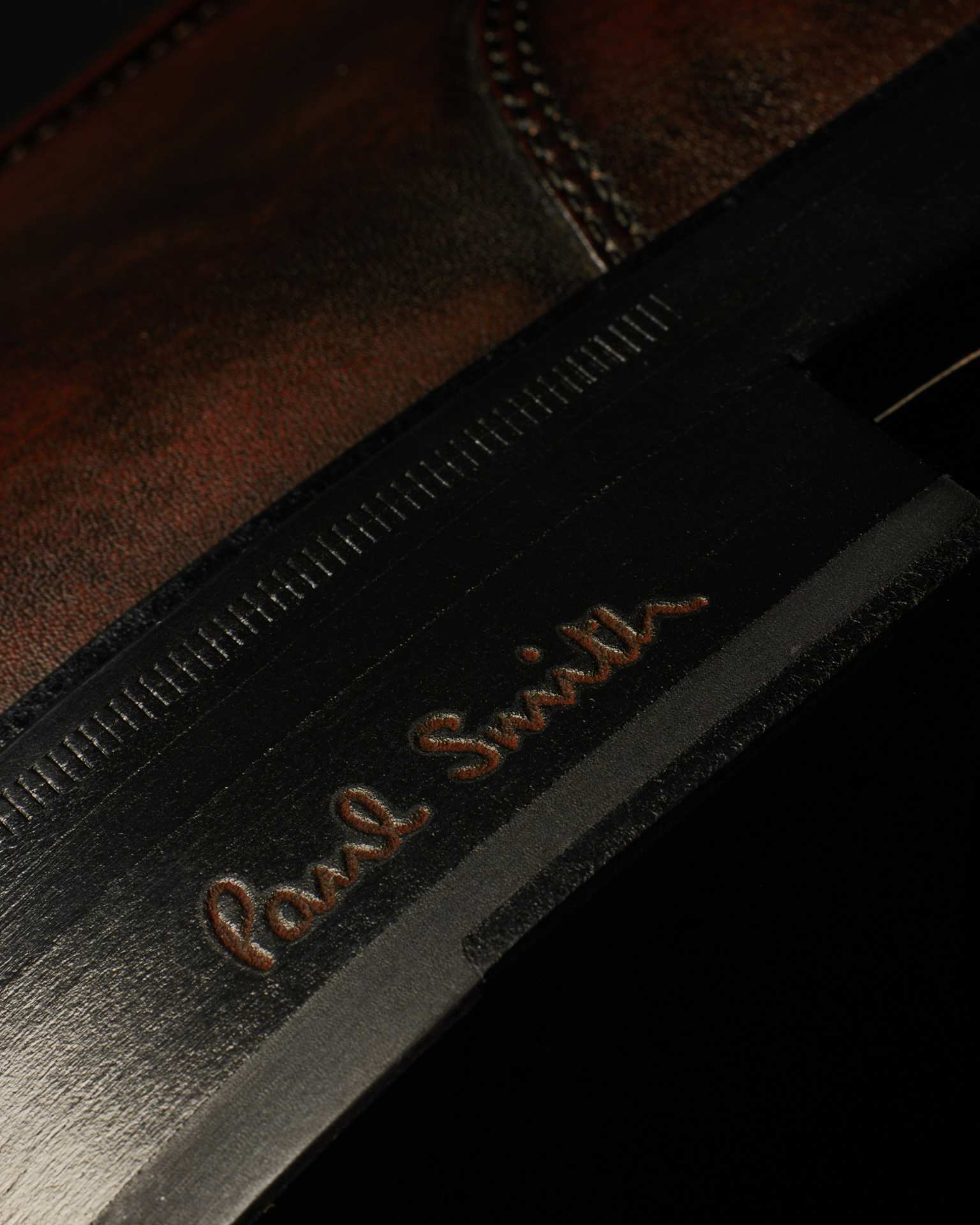 Detail View - Dark Brown 'Balthazar' Shoes Paul Smith