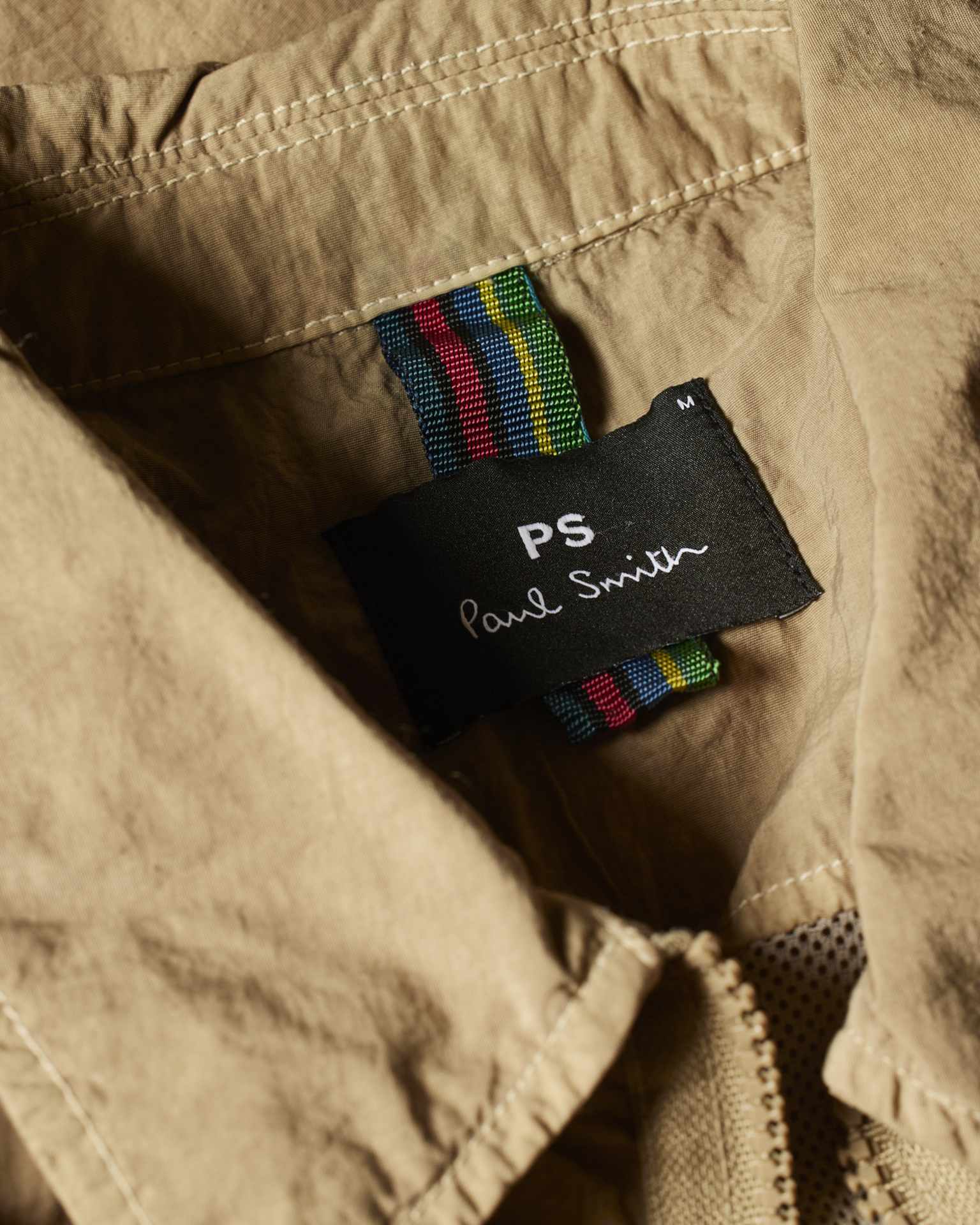 Men's Sand Garment Dyed Nylon Jacket