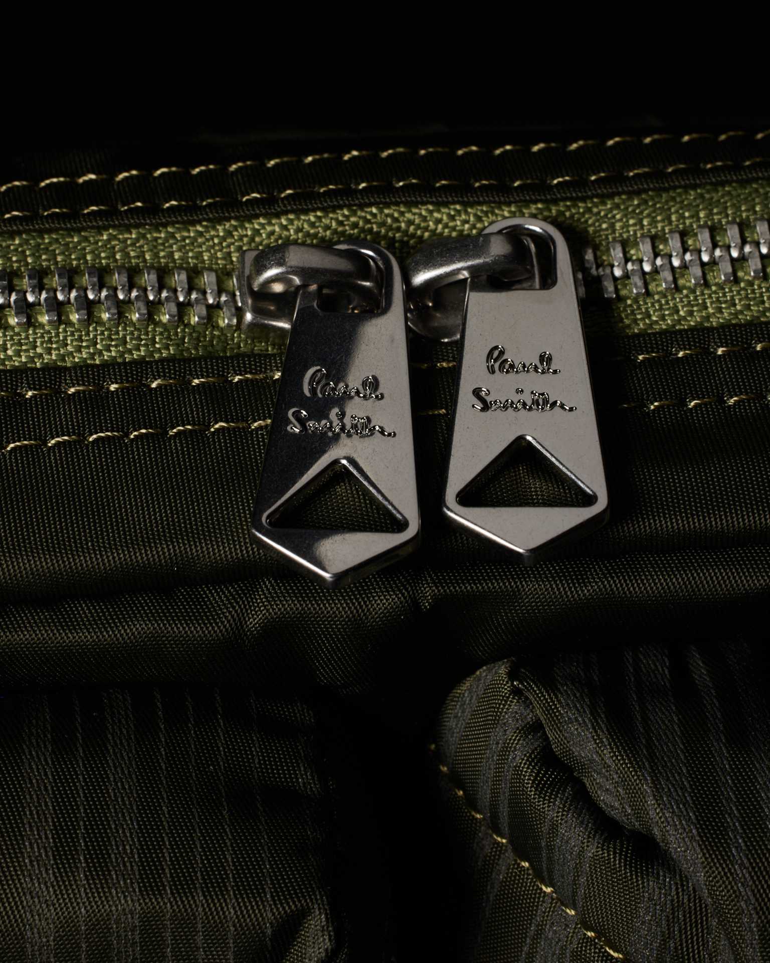 Green 'Laser Stripe' Recycled-Nylon Cross-Body Bag