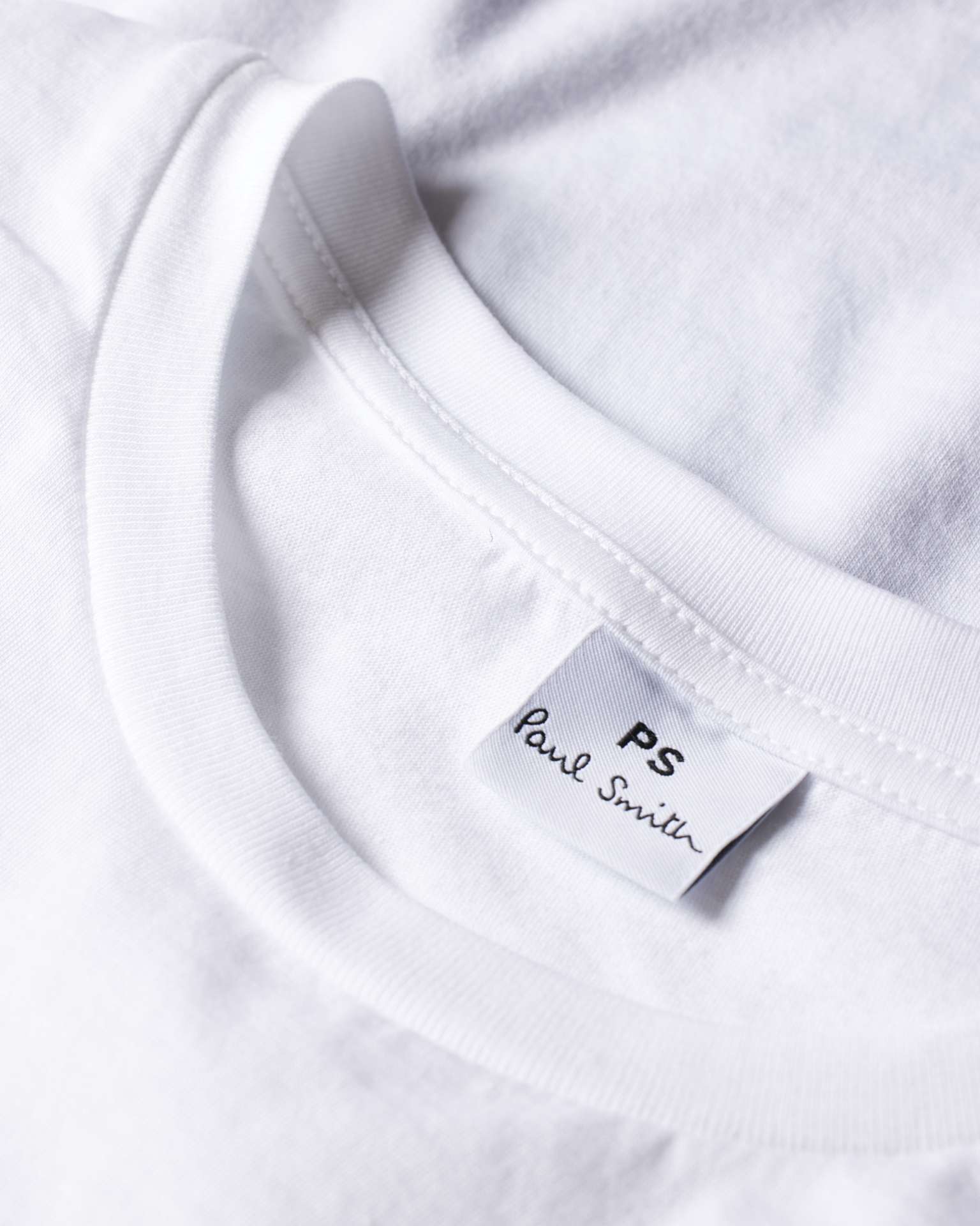 Detail View - Women's Cotton White 'Embroidered Flowers' T-Shirt Paul Smith