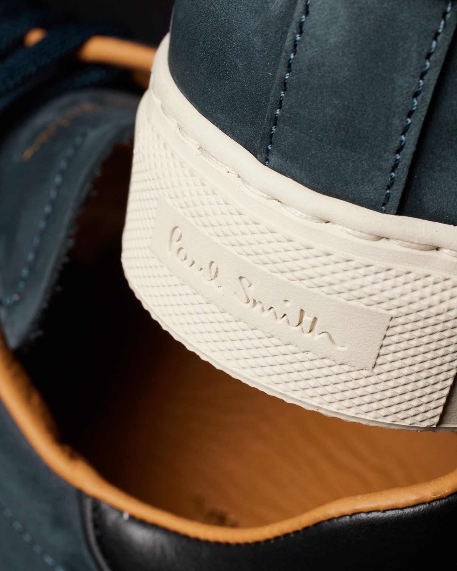 スニーカー Paul Smith SS25 MENS SHOE BANFF (M1S BNF06 PNUB 49) Men's Nubuck Dark Navy 'Banff' Trainers