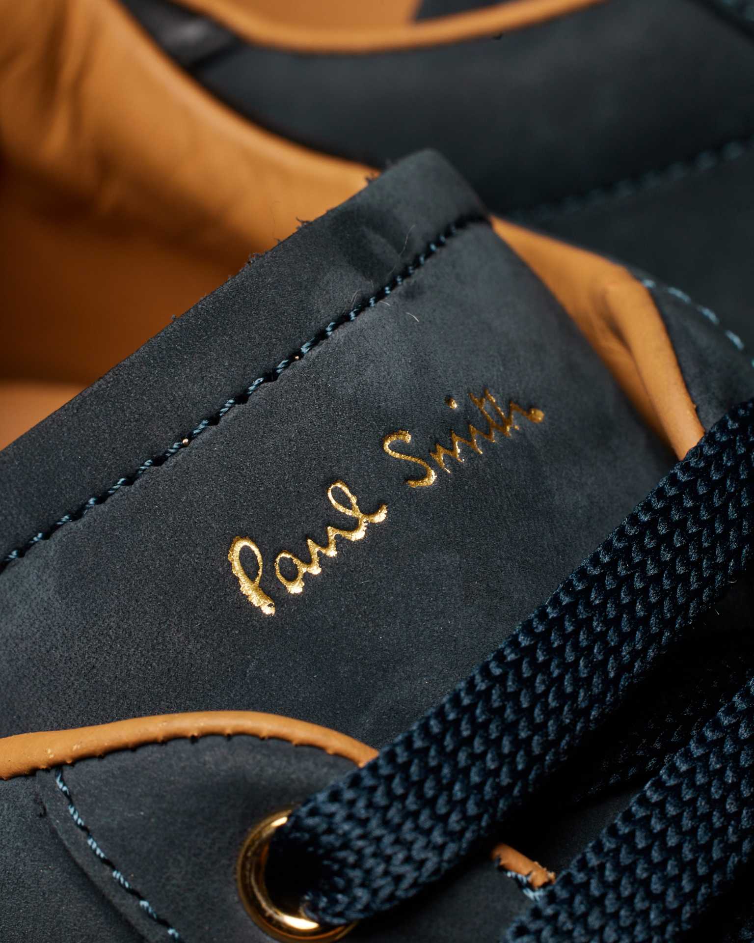 スニーカー Paul Smith SS25 MENS SHOE BANFF (M1S BNF06 PNUB 49) Men's Nubuck Dark Navy 'Banff' Trainers