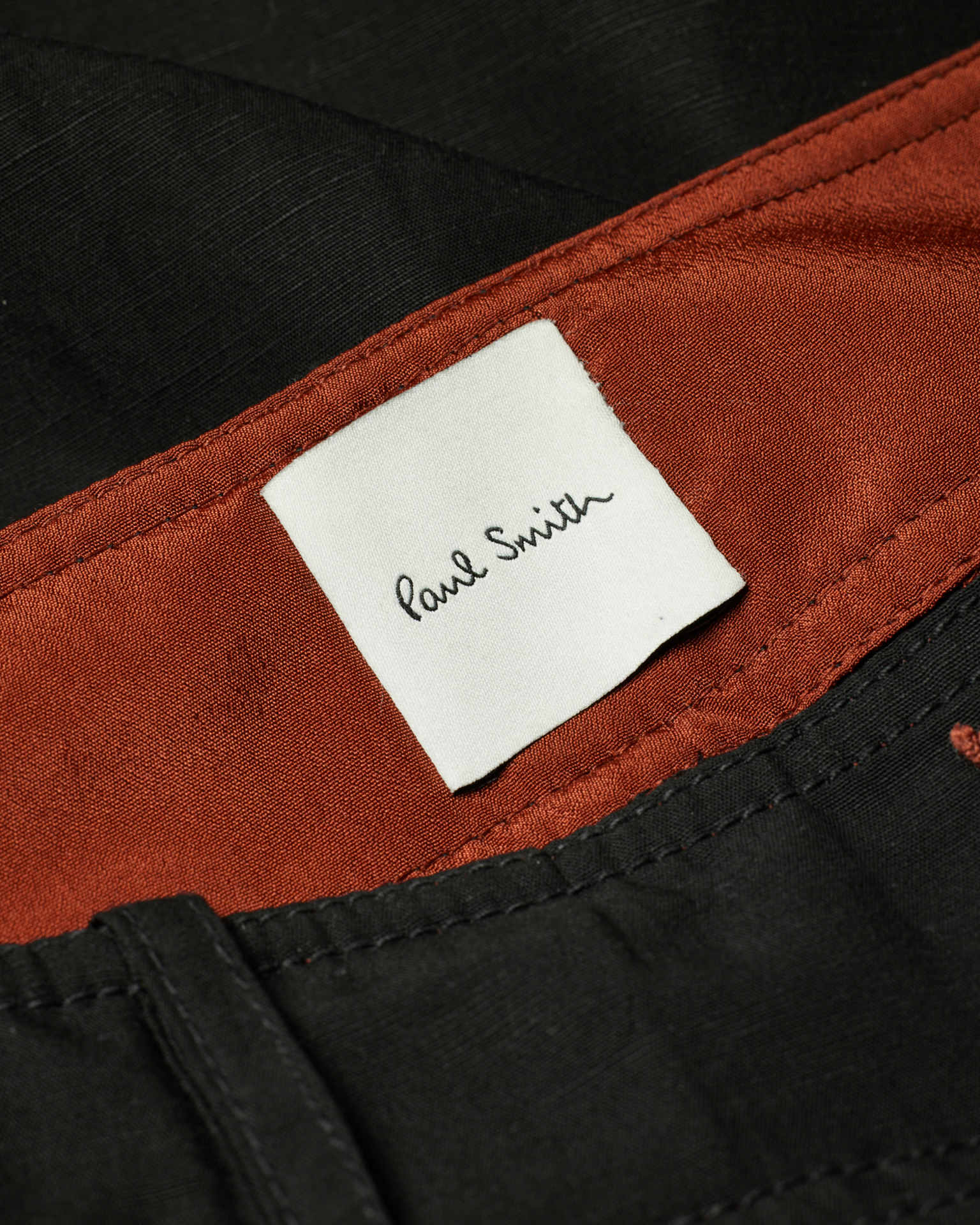 Detail View - Women's Black Lyocell-Blend Barrel Leg Trousers Paul Smith