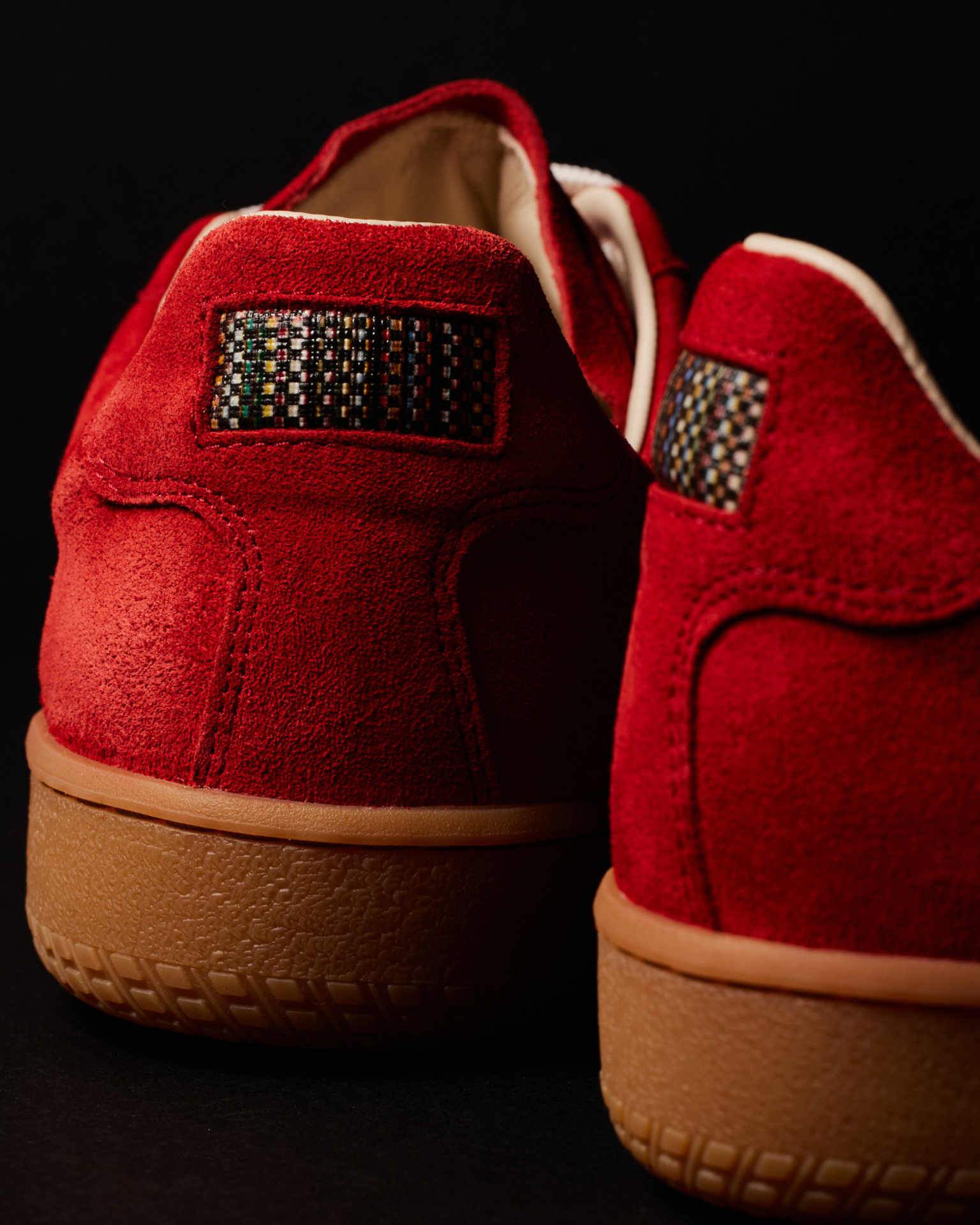 Men's Red Suede 'Como' Trainers