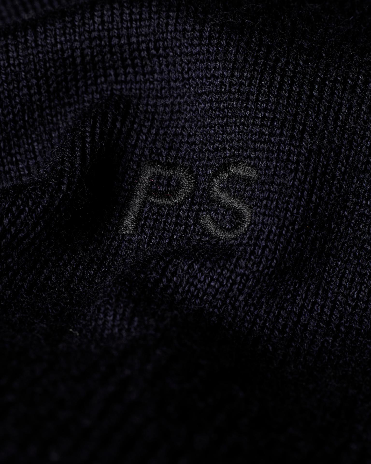 PAUL HARRIS Check Pattern V-neck acrylic x mohair knit sweater, men's size S / eaa389038