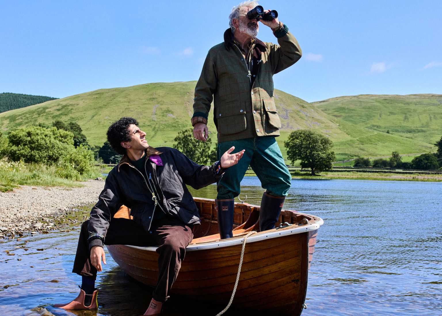 Paul Smith loves Barbour - Navy Chelsea Wellingtons