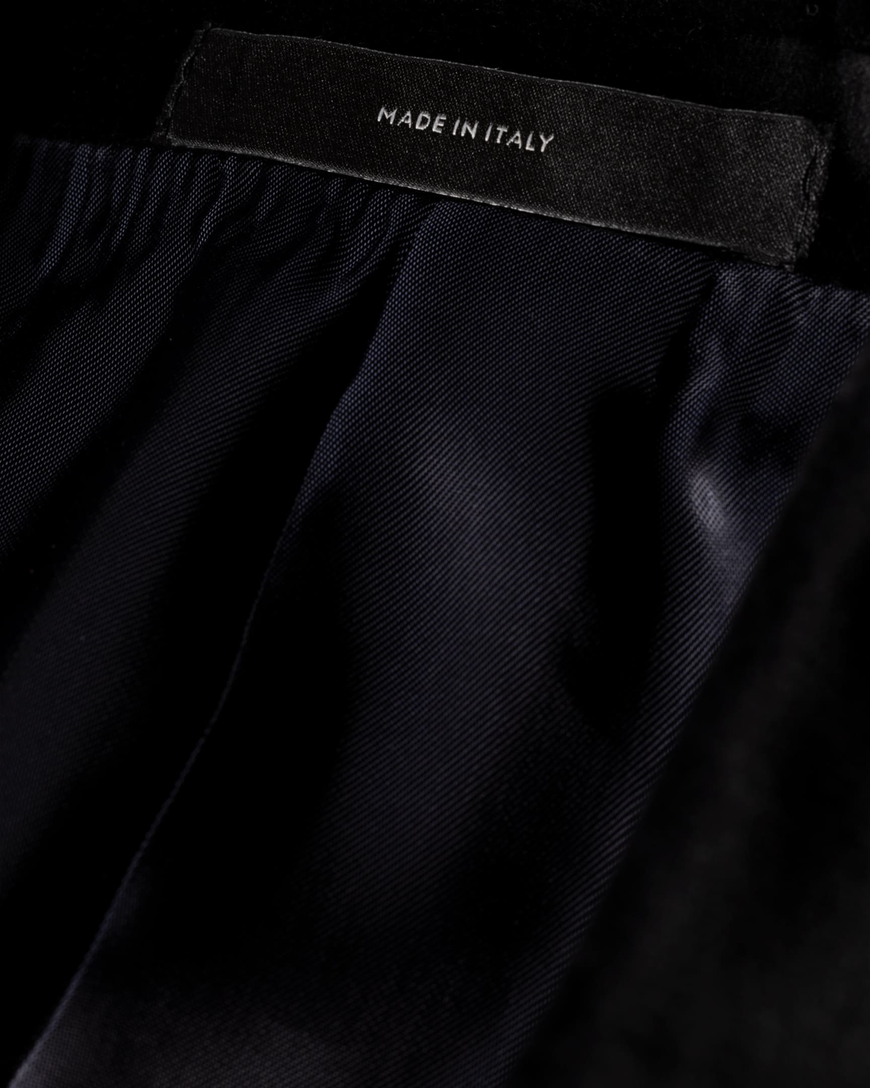 Detail View - The Kensington - Slim-Fit Black Velvet Two-Button Blazer Paul Smith