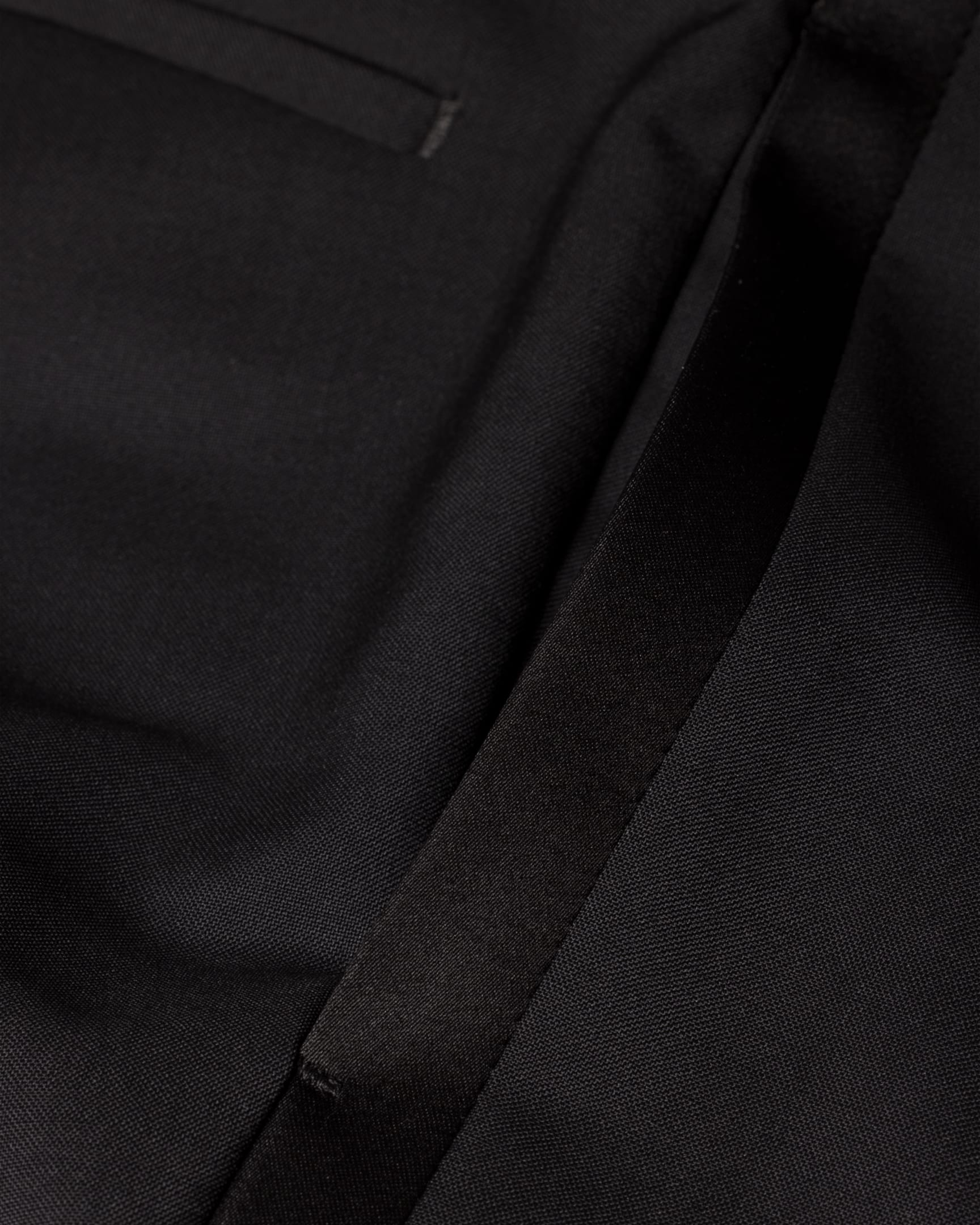 Detail View - Black Slim-Fit Wool-Mohair Evening Trousers Paul Smith