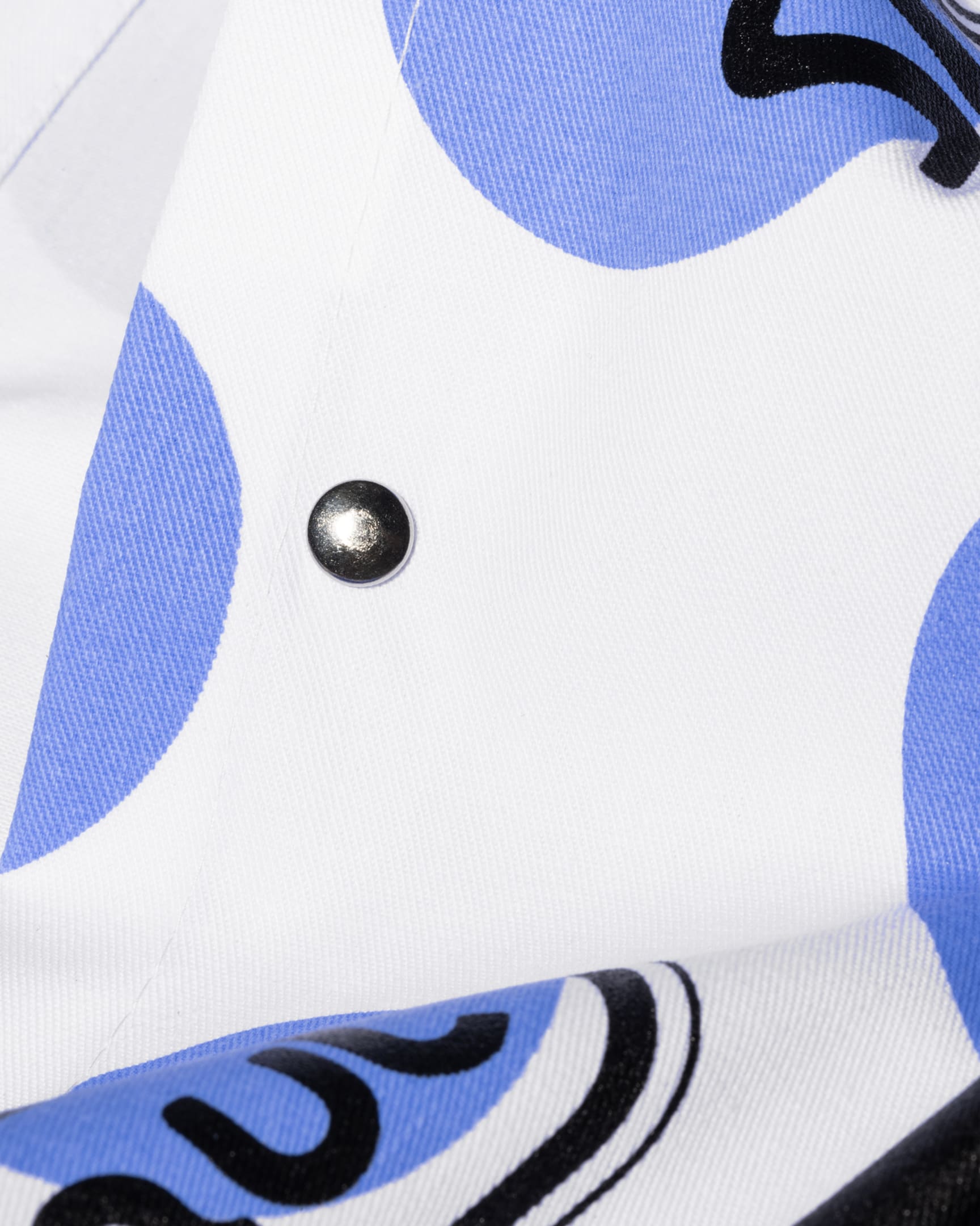 Detail View - Blue Polka Dot Cycling Musette Bag Paul Smith