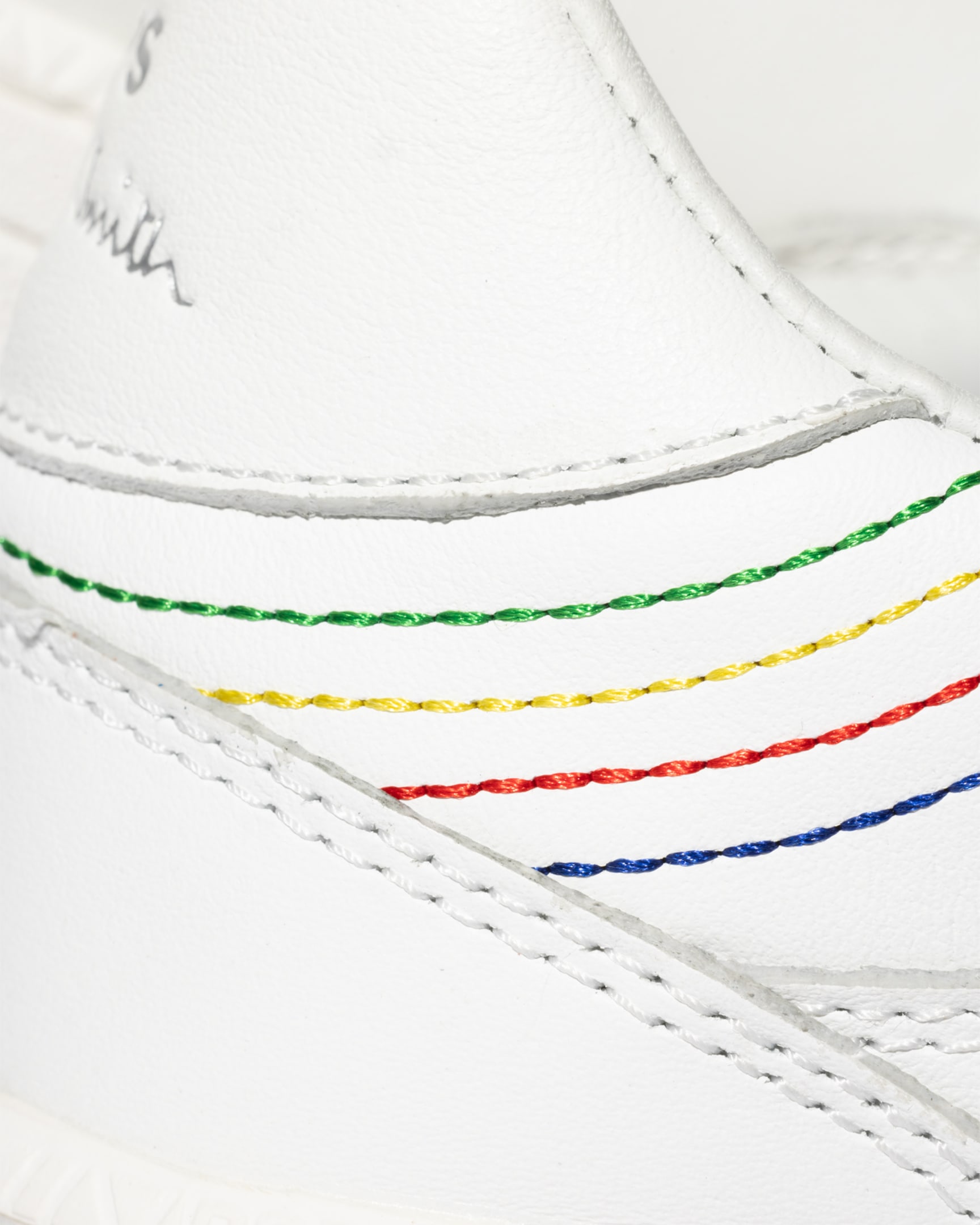 Detail View - White Leather 'Liston' Trainers Paul Smith