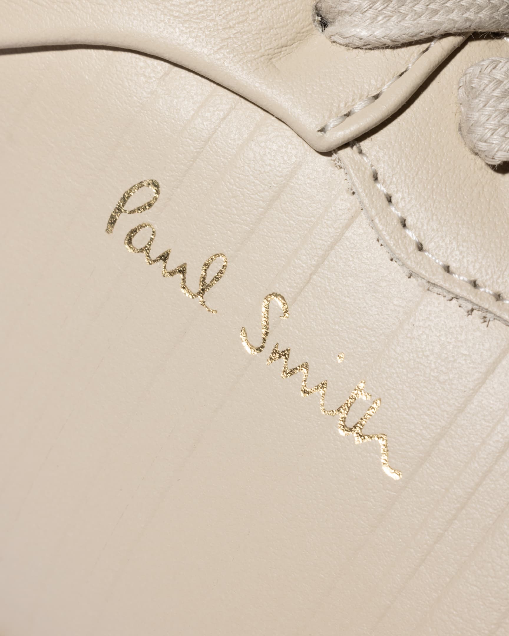 Detail View - Sand 'Eighty Five' Leather Trainers Paul Smith