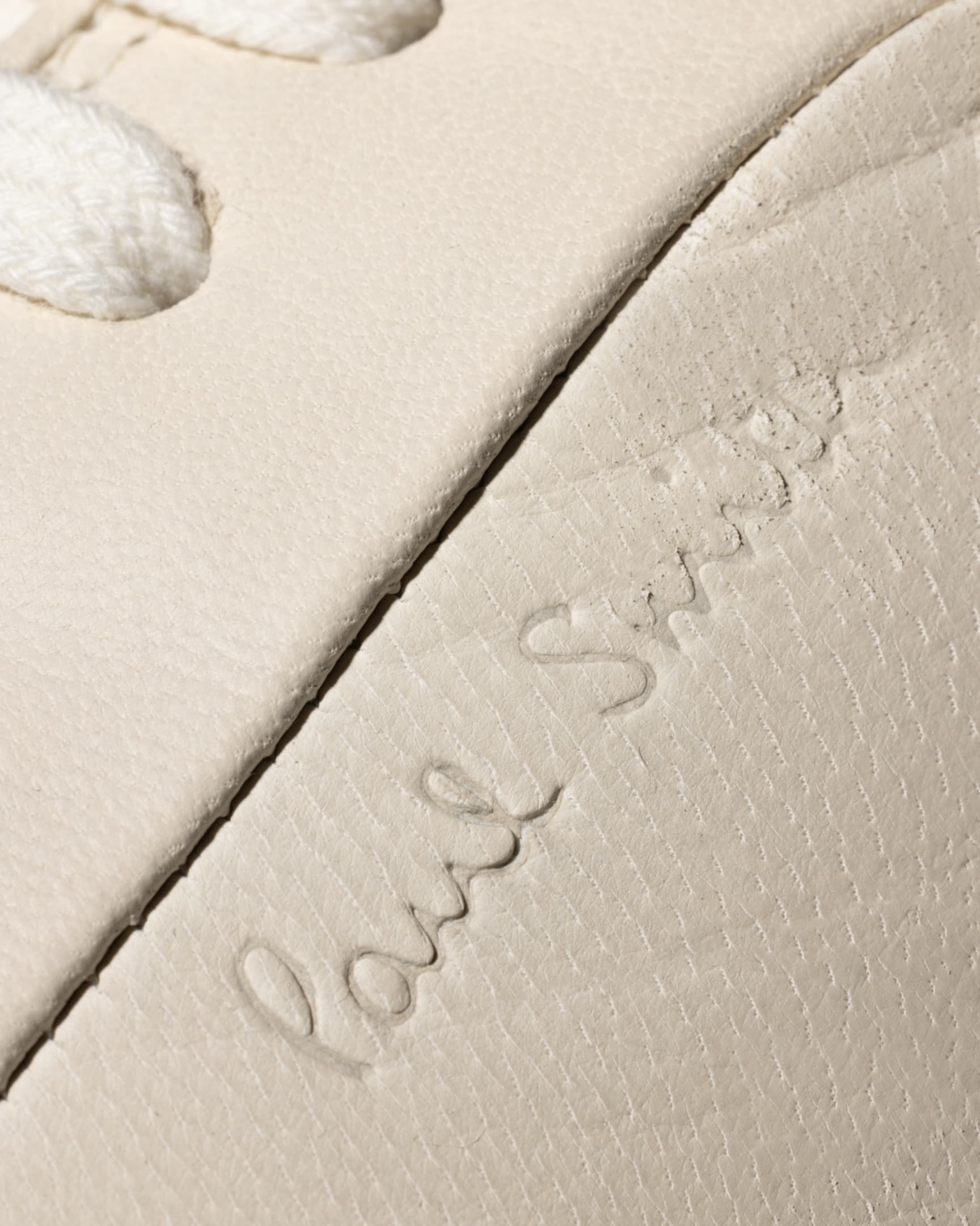 Detail View - Cream Leather 'Malbus' Trainers Paul Smith