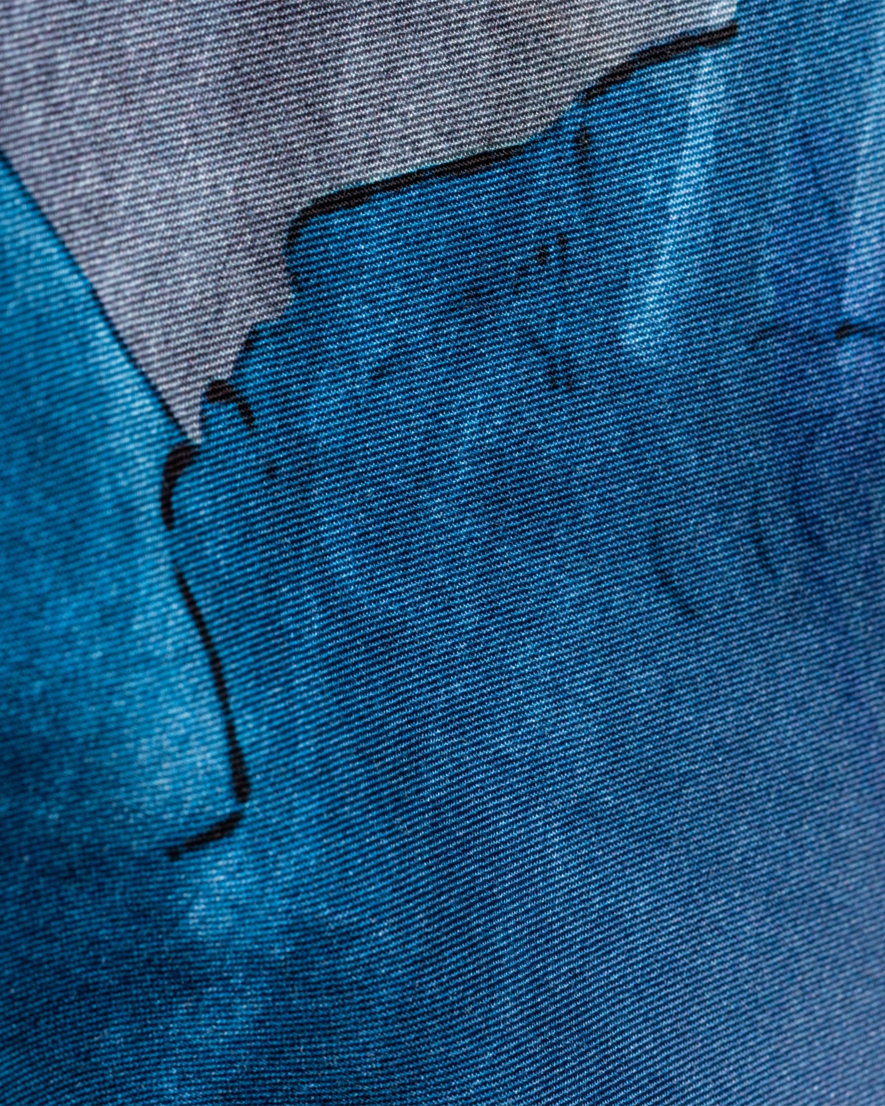 Detail View - Blue 'Narcissus' Print Viscose Shirt Paul Smith
