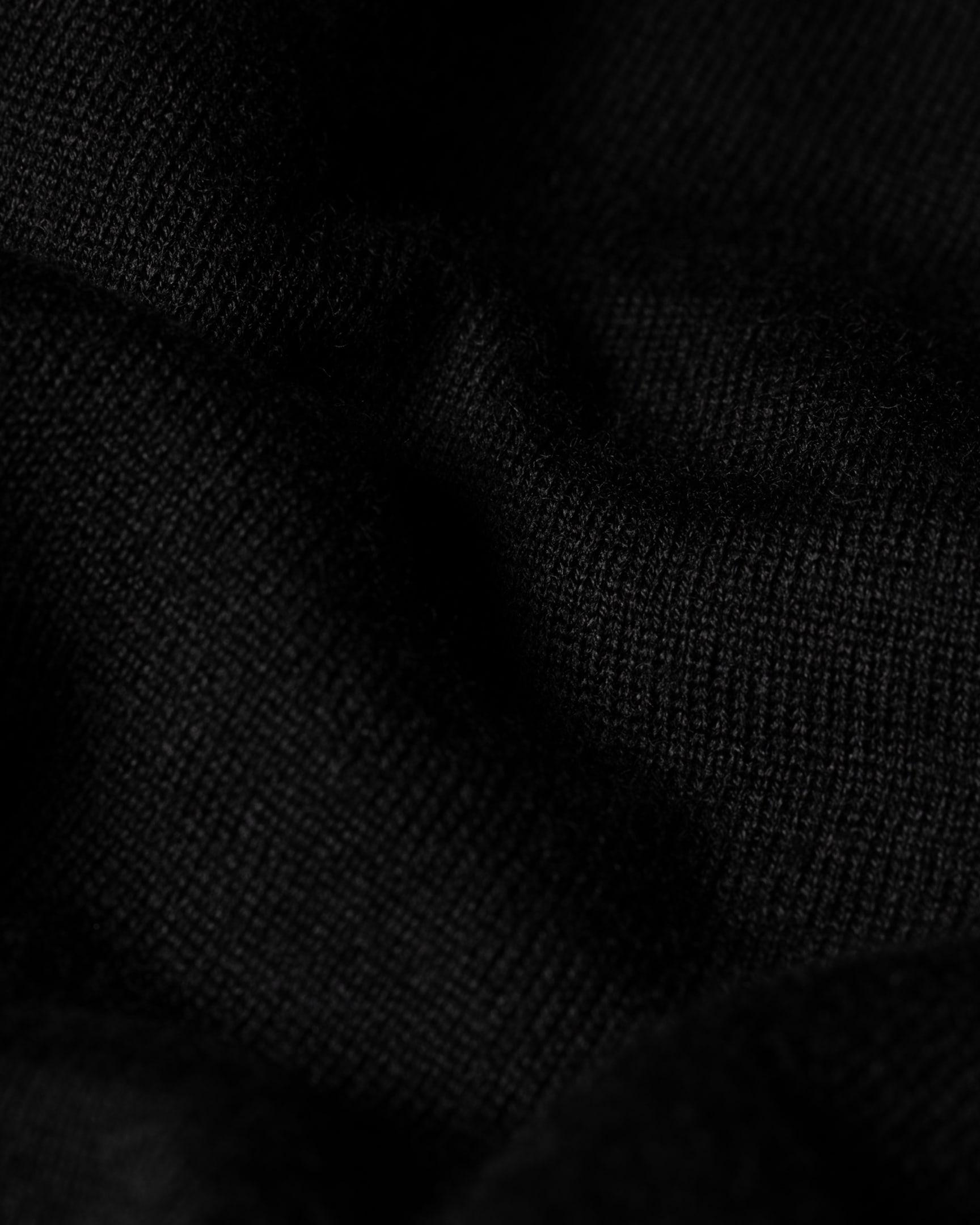 Detail View -  Black Merino Wool Sweater Paul Smith