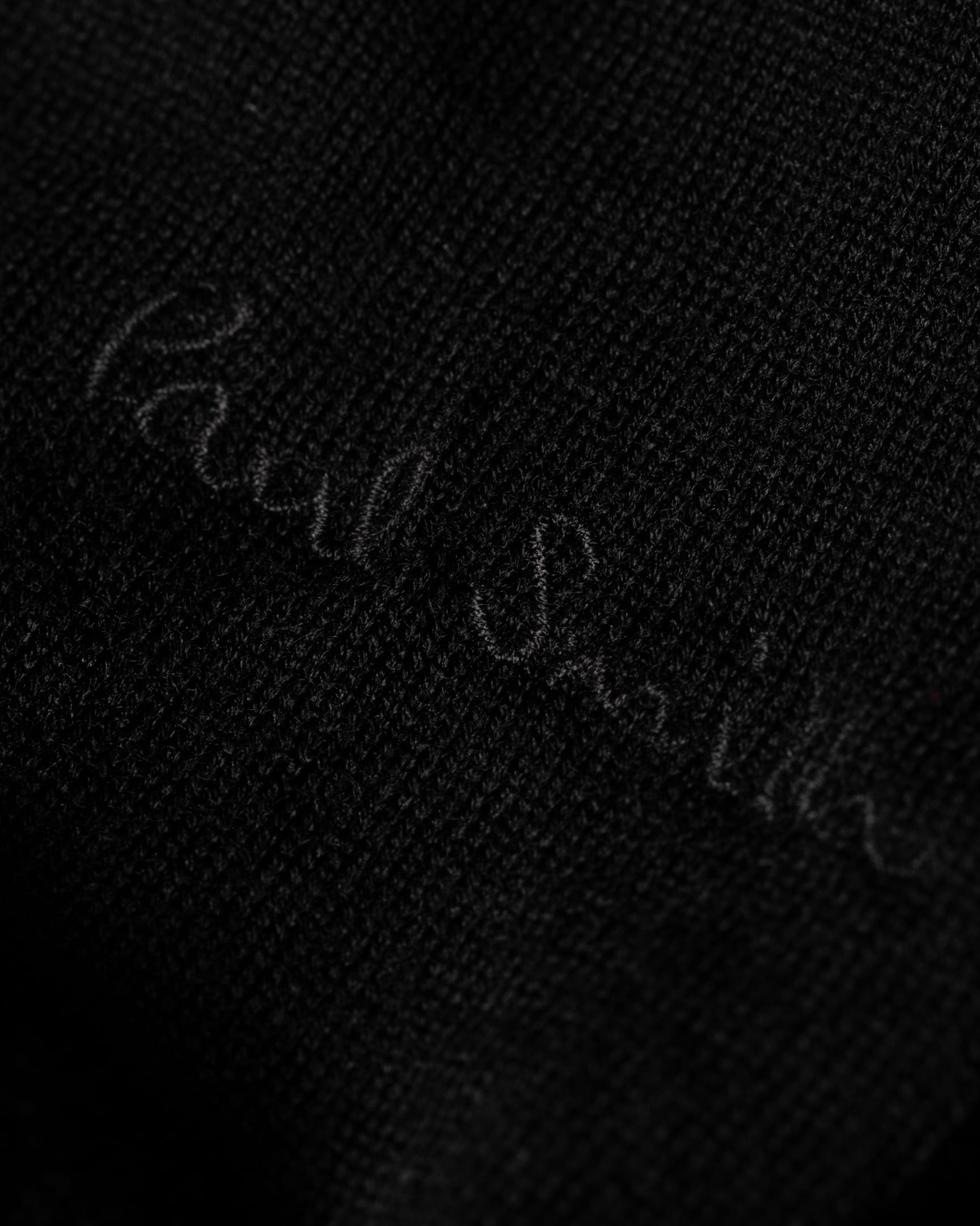 Detail View - Black Merino Wool Sweater Paul Smith