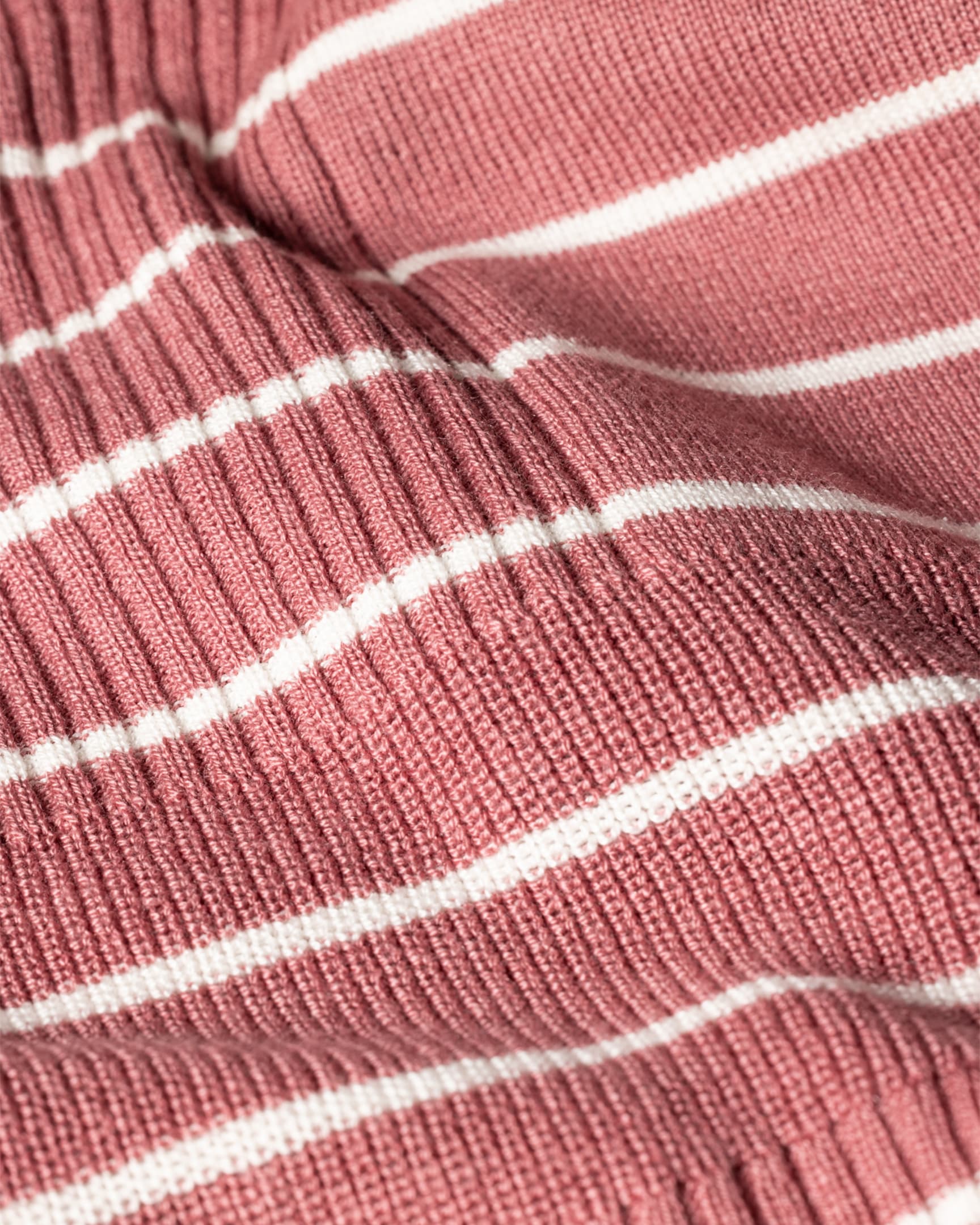 Detail View - Women's Dusky Pink Stripe Knitted Top Paul Smith