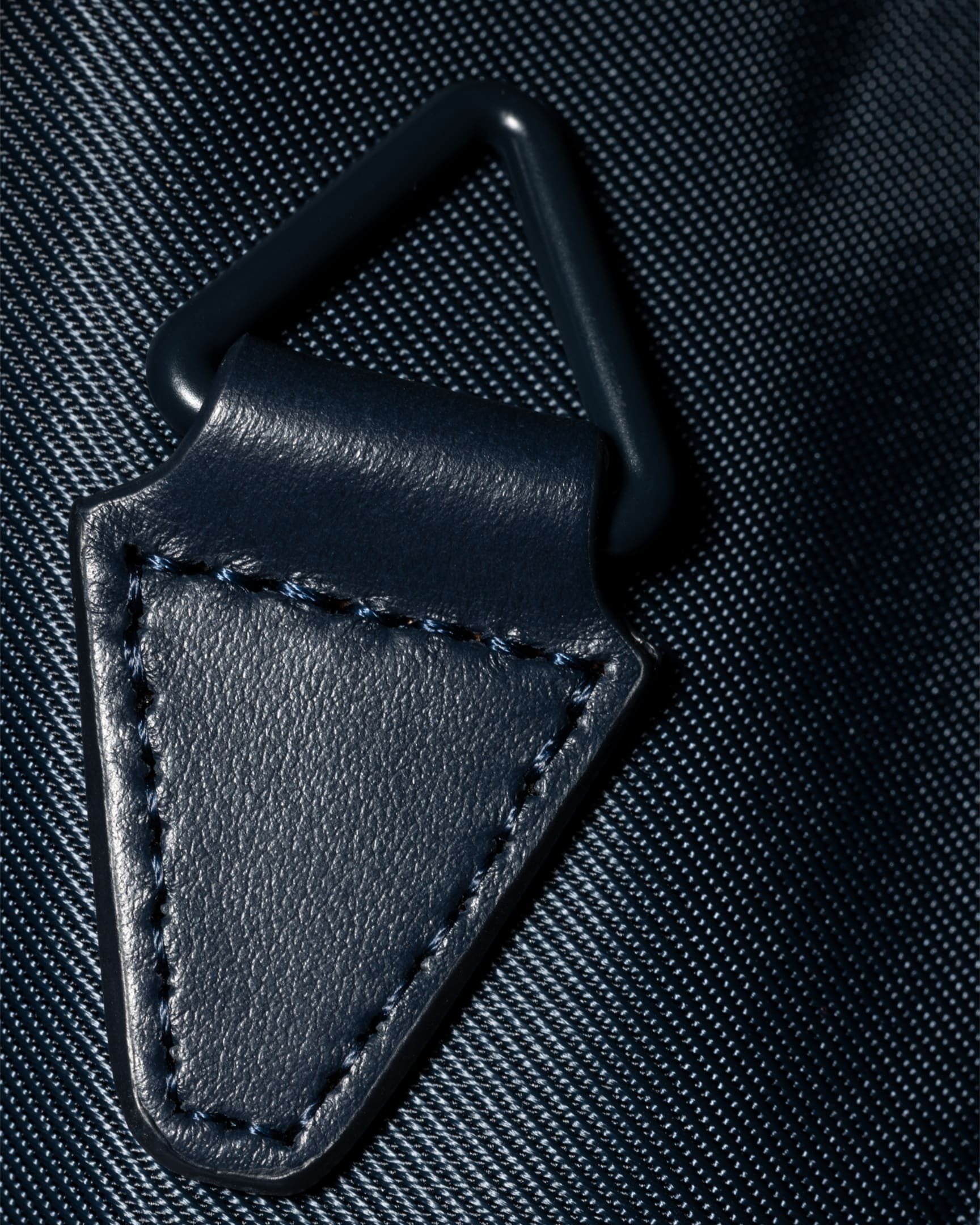 Detail View - Navy 'Sports Stripe' Nylon Backpack Paul Smith