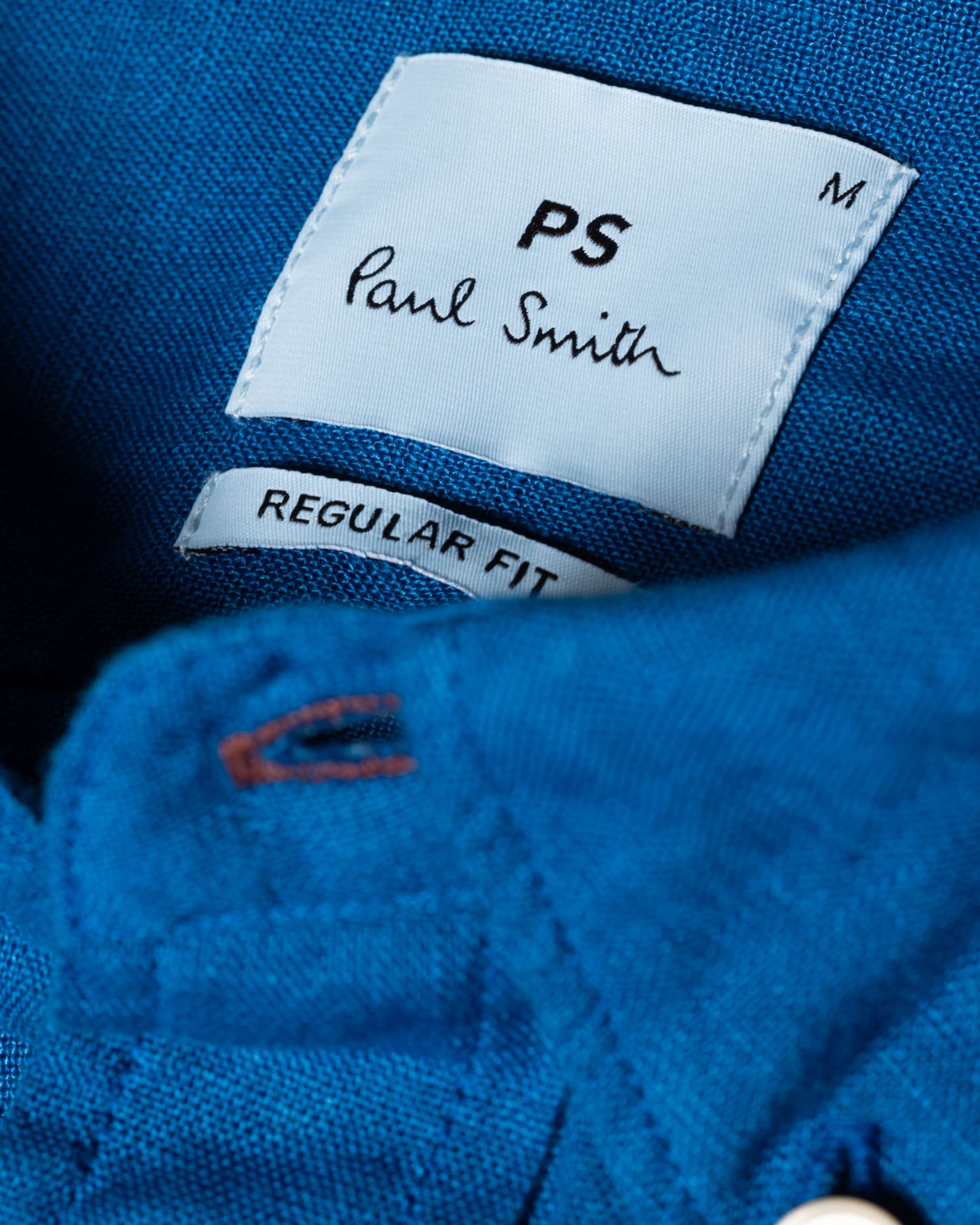 Men's Cobalt Blue Linen ButtonDown Shirt