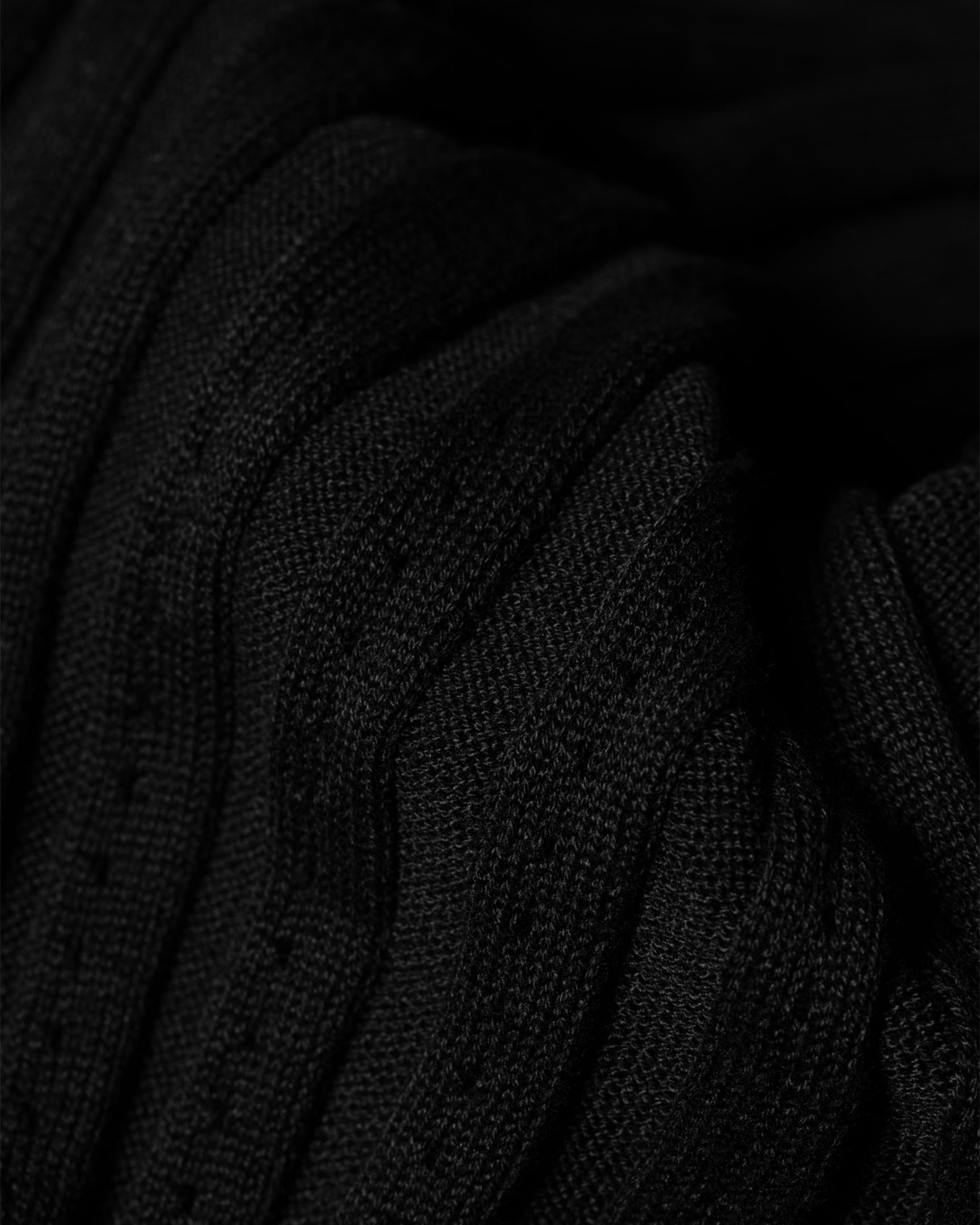 Detail View - Women's Black 'Signature Stripe' V Neck Knitted Dress Paul Smith