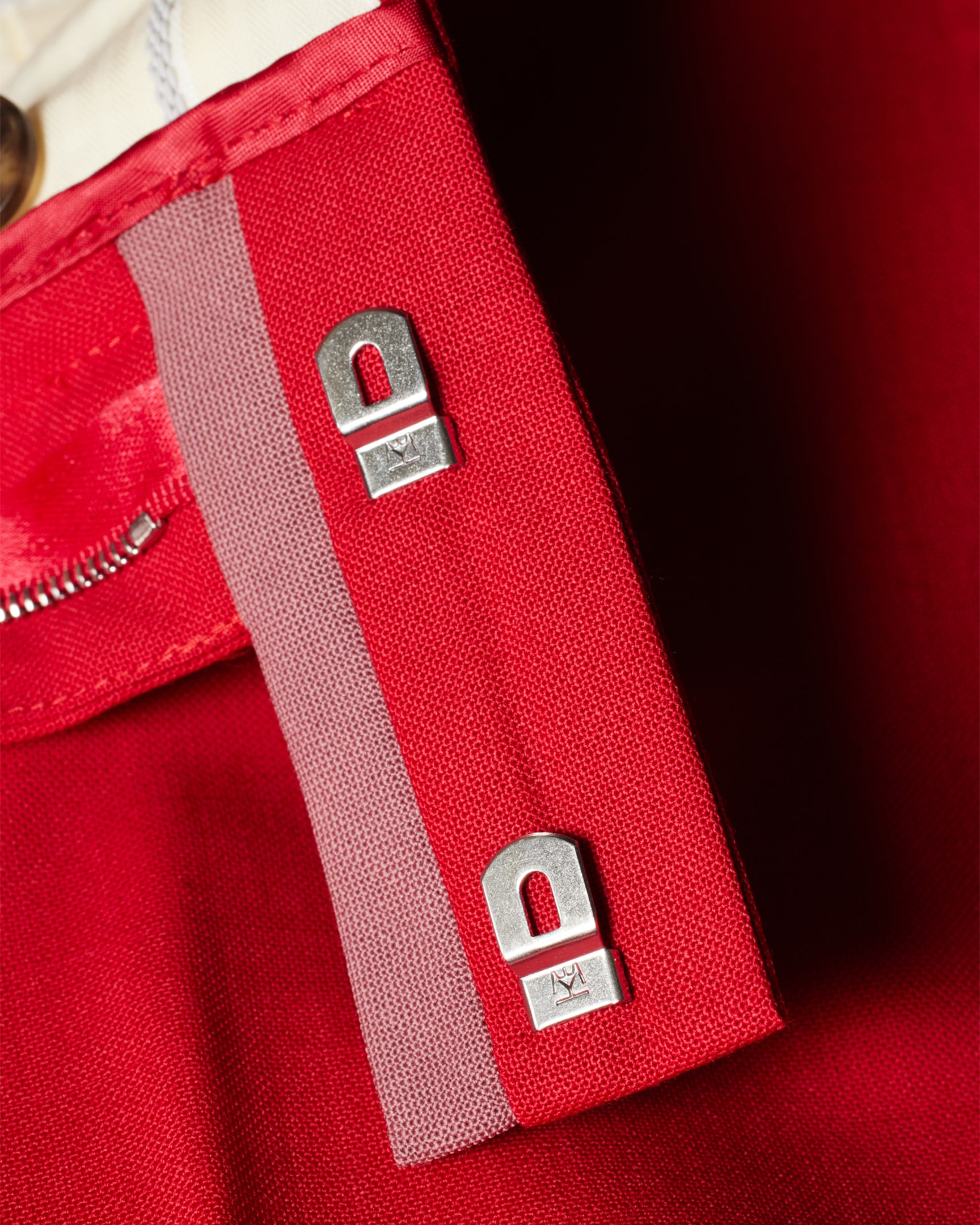 Men's Red Fresco Wool Trousers