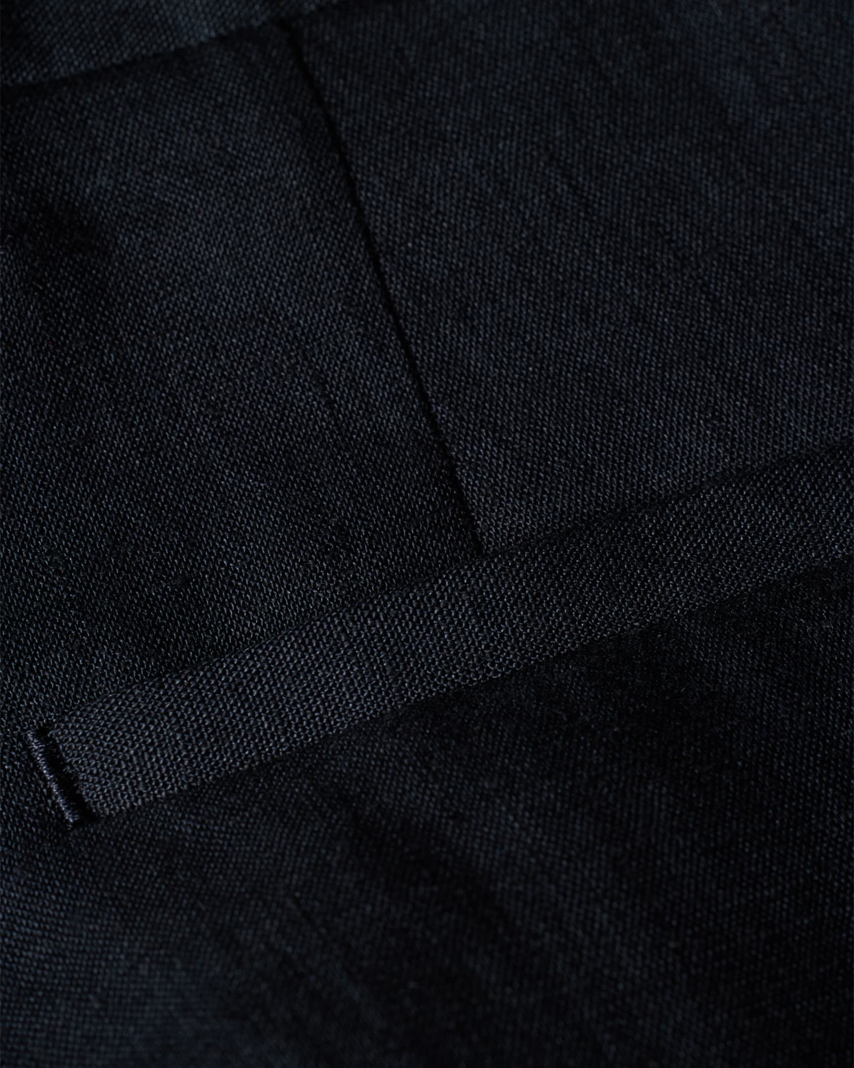 Aaron Levine Cotton Linen Flat Front Pant in Deep Navy