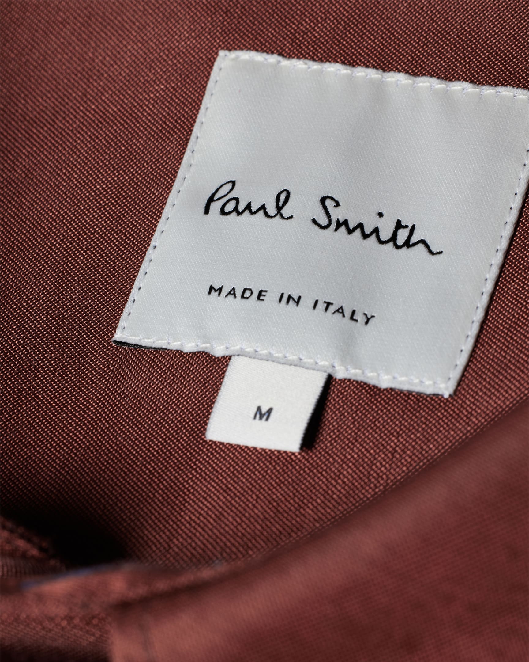 Detail View - Brown Cotton-Viscose Blend Long Sleeve Shirt Paul Smith
