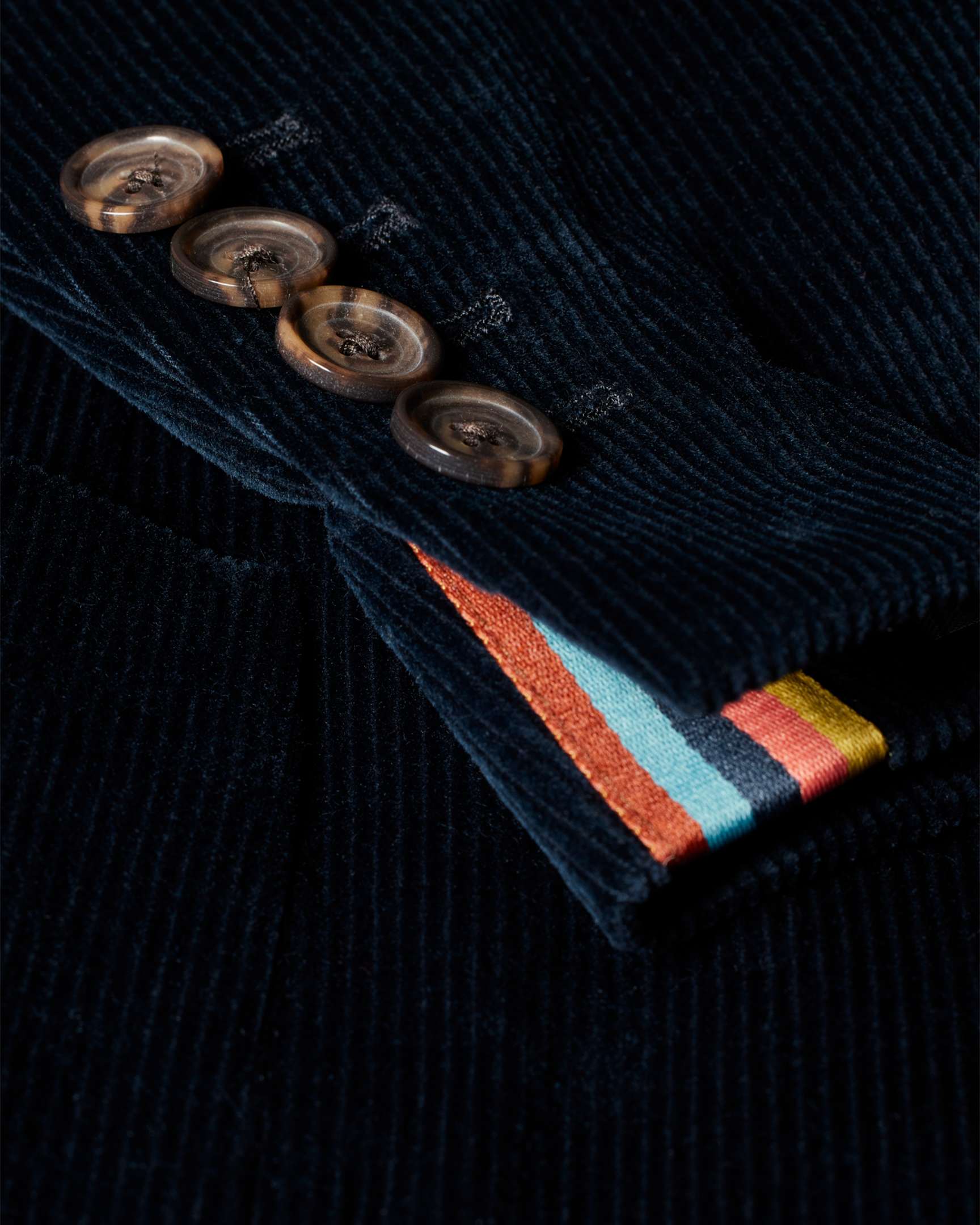 Navy Blue Corduroy Toggle Coat M/L main image 0