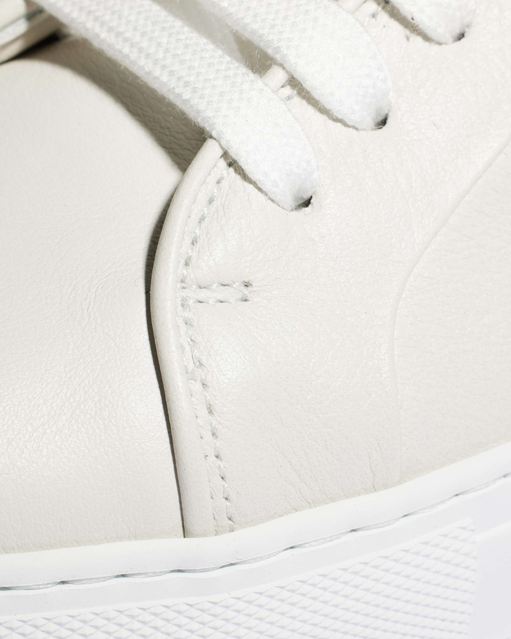 Women's White Basso Leather Sneakers