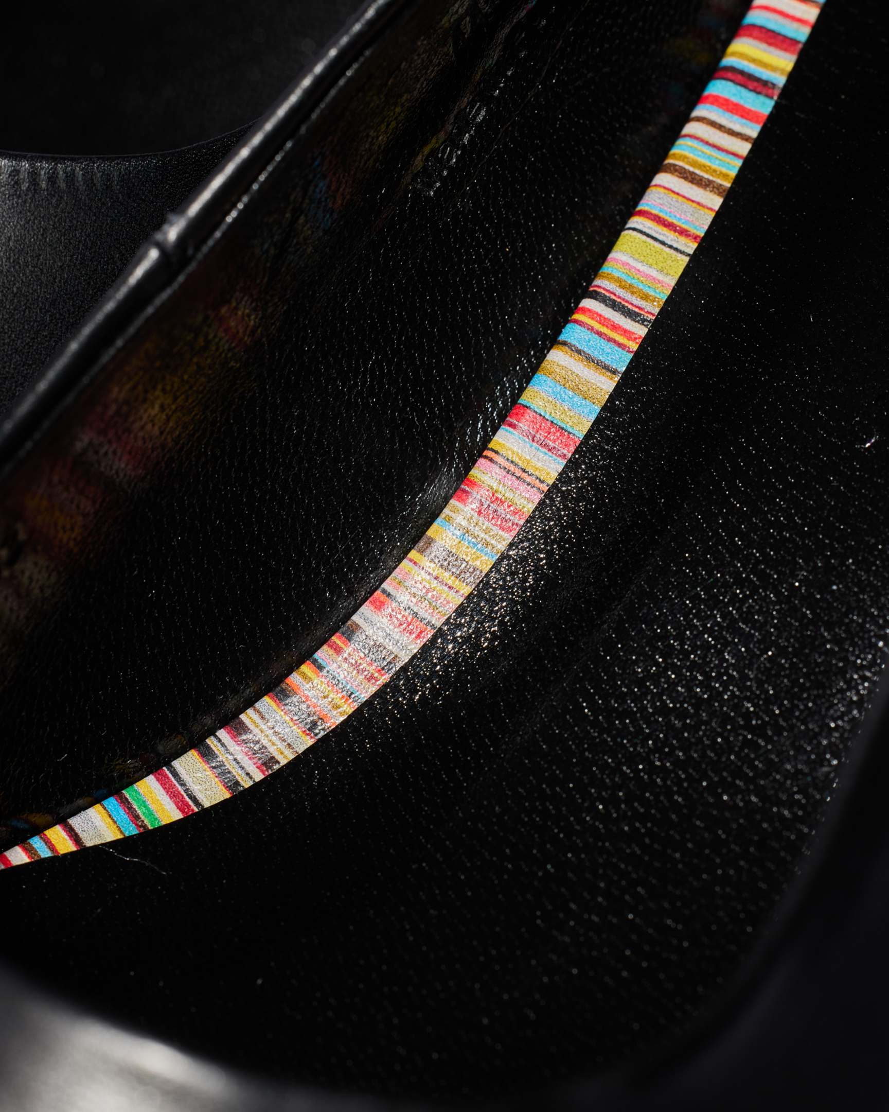 Detail View - Women's Black 'Sonora' Heel Court Shoes Paul Smith