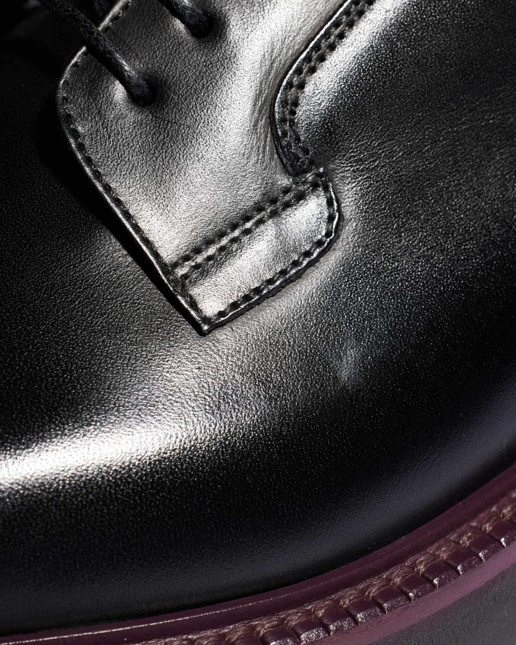 Men s Black Leather Ras Shoes