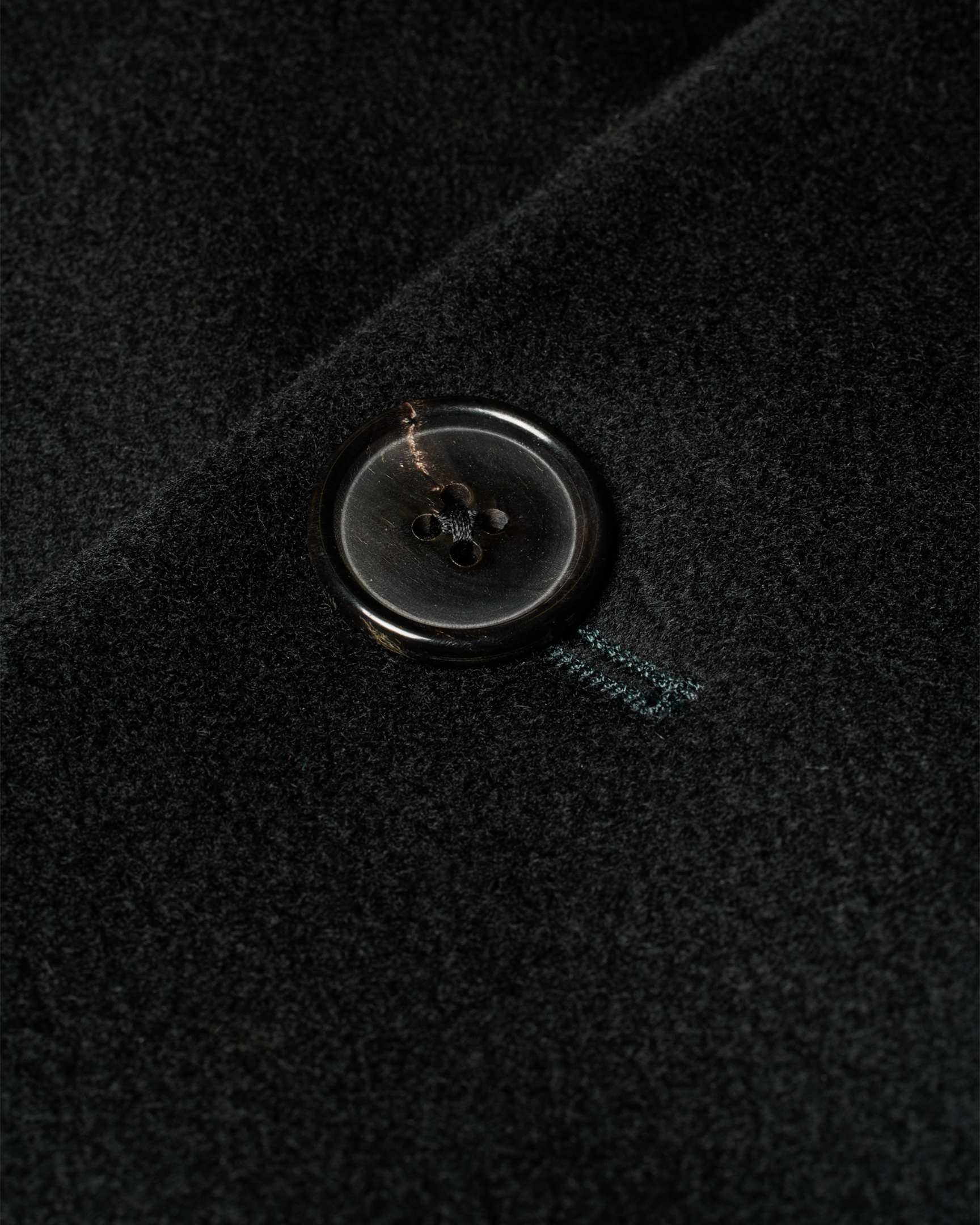 Alemah Oversized Wool Blend Coat Dark Green