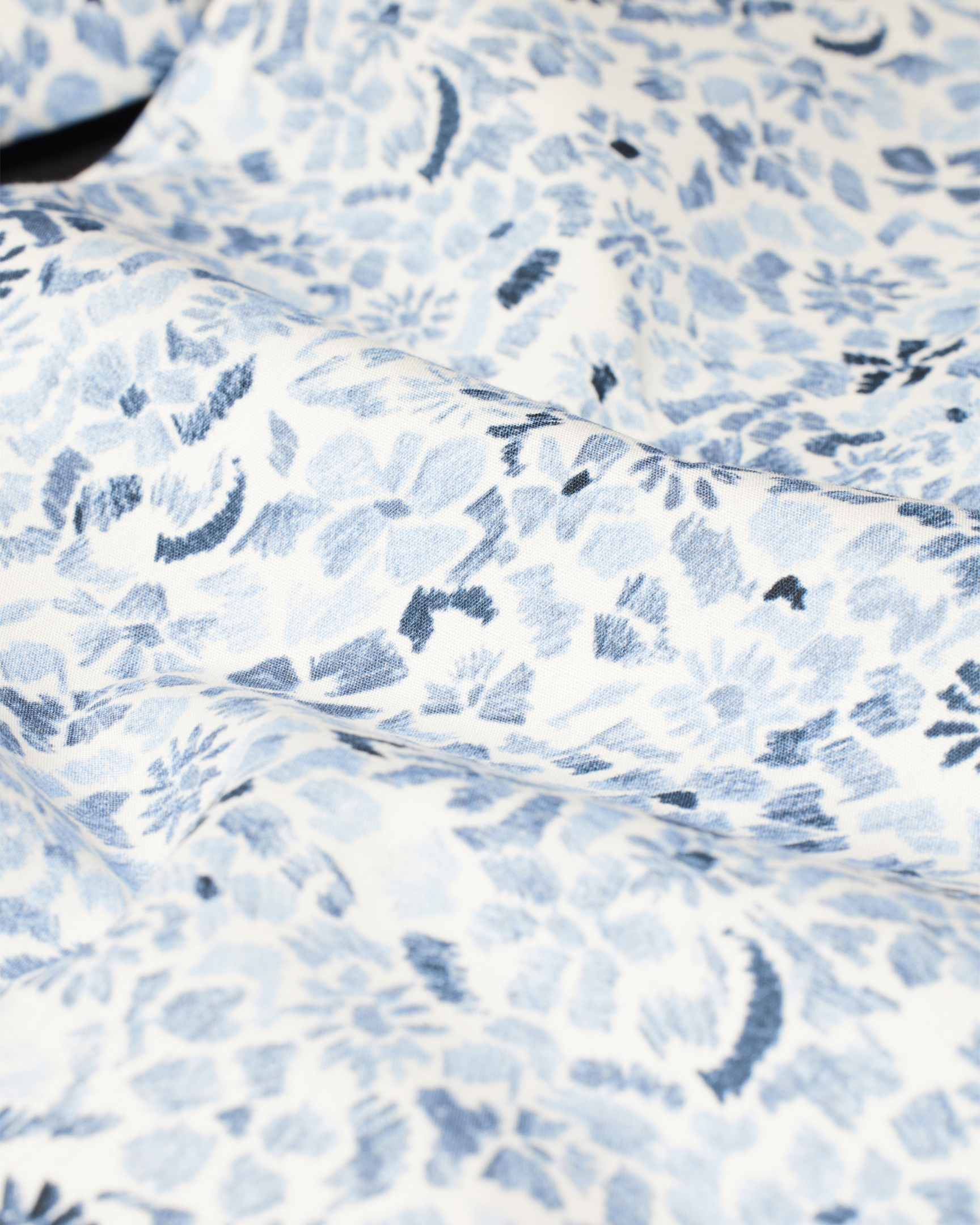 Pale Blue SlimFit 'Pencil Floral' Shirt