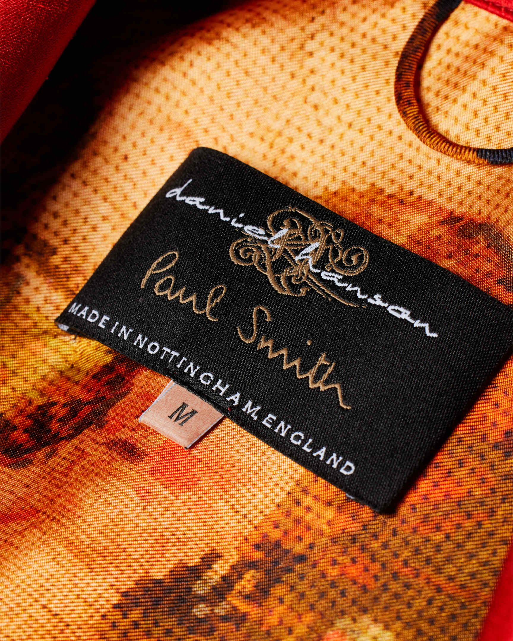 Daniel Hanson For Paul Smith Red Linen And Silk Dressing Gown