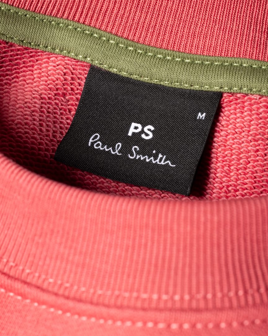 Detail View - Pink Zebra Logo Organic Cotton Sweatshirt Paul Smith