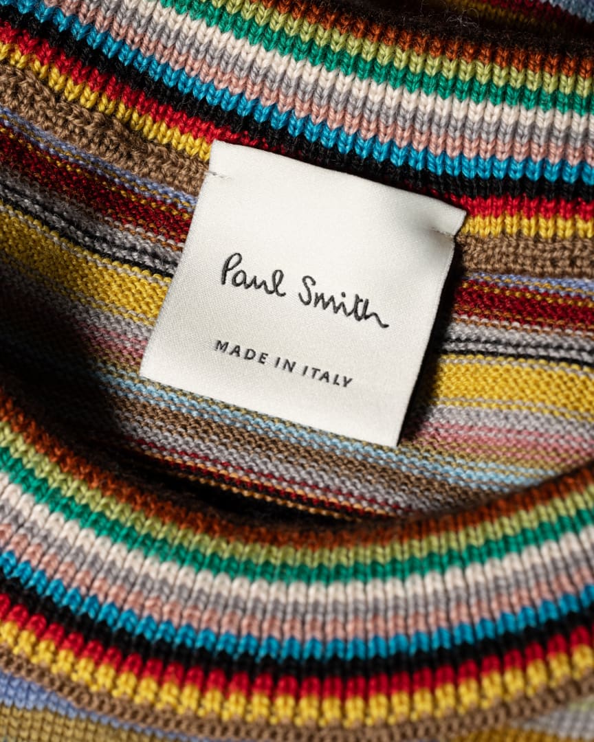 Detail View - Women's Diagonal 'Signature Stripe' Sweater Paul Smith