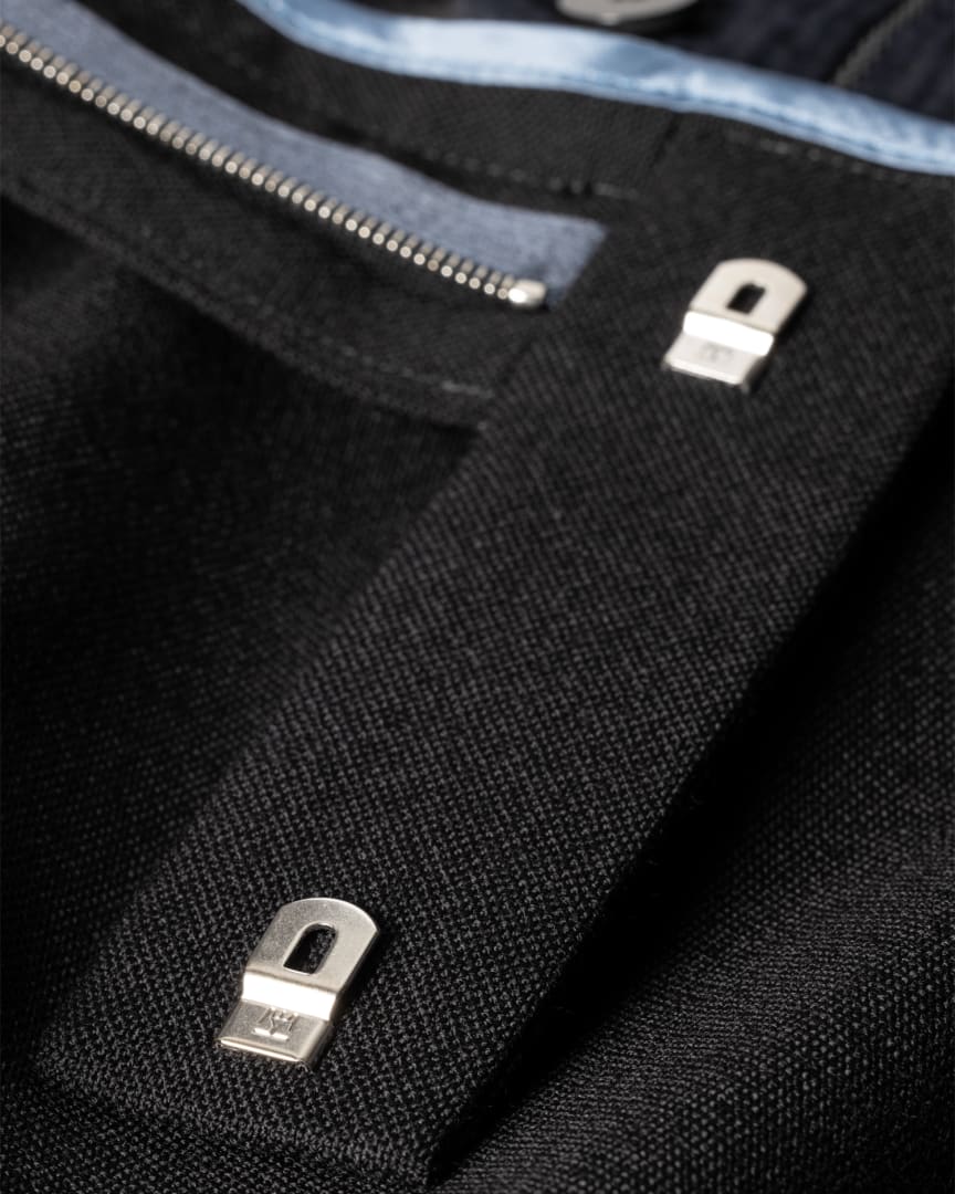 Detail View - Black Double-Pleat Wool Trousers Paul Smith