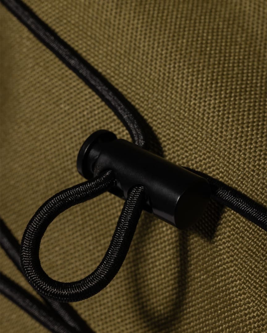 Khaki Nylon Utility Messenger Bag