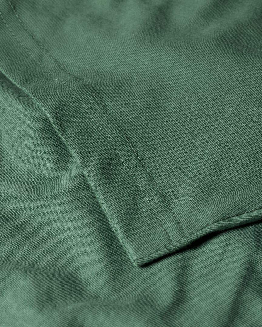 Detail View - Washed Green Organic Cotton Zebra Logo T-Shirt Paul Smith