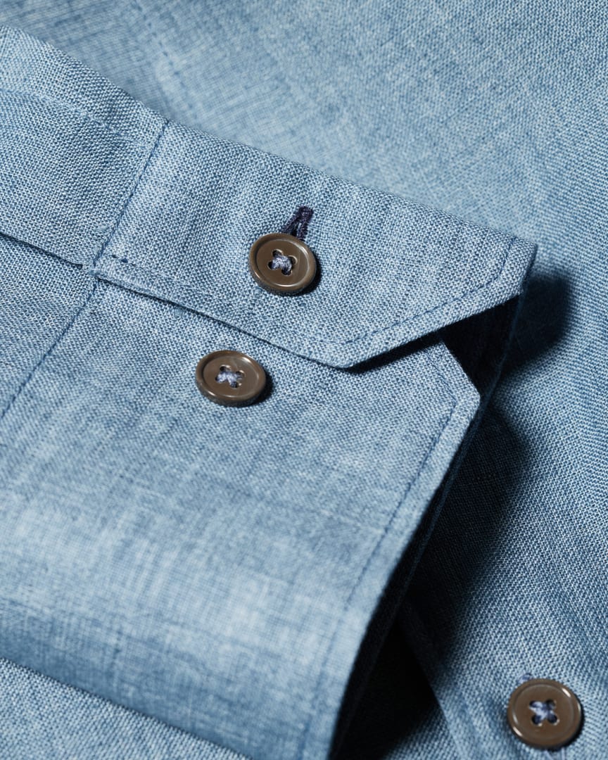 Reg Linen Shirt Light Blue