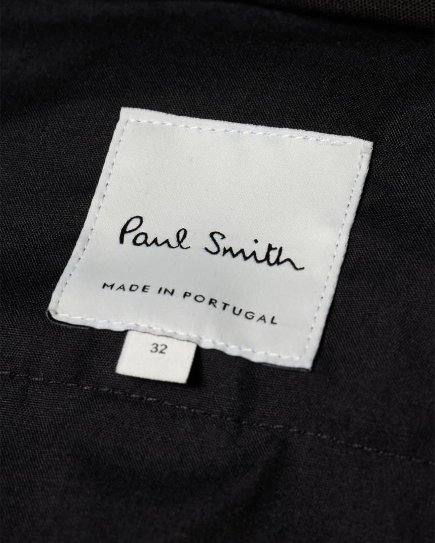 Detail View - Slim-Fit Ash Grey Cotton-Stretch Chinos Paul Smith