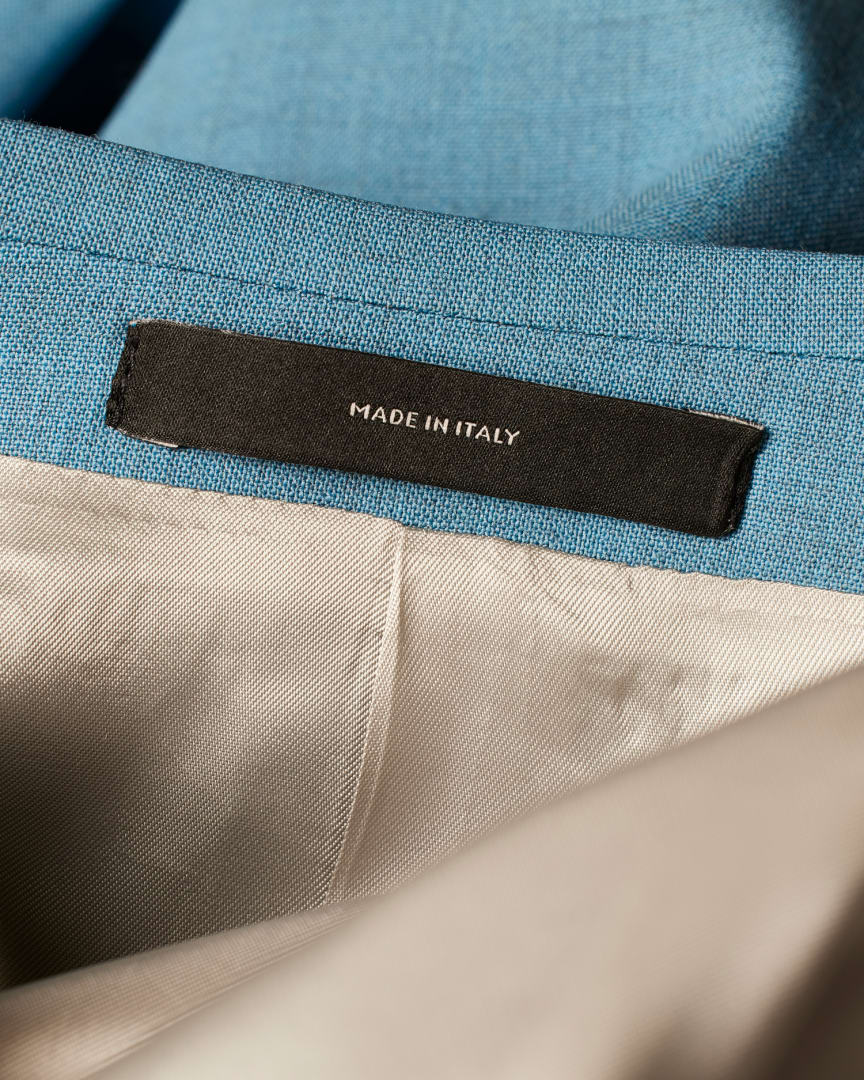The Brierley - Blue Marl Overdyed Stretch-Wool Suit