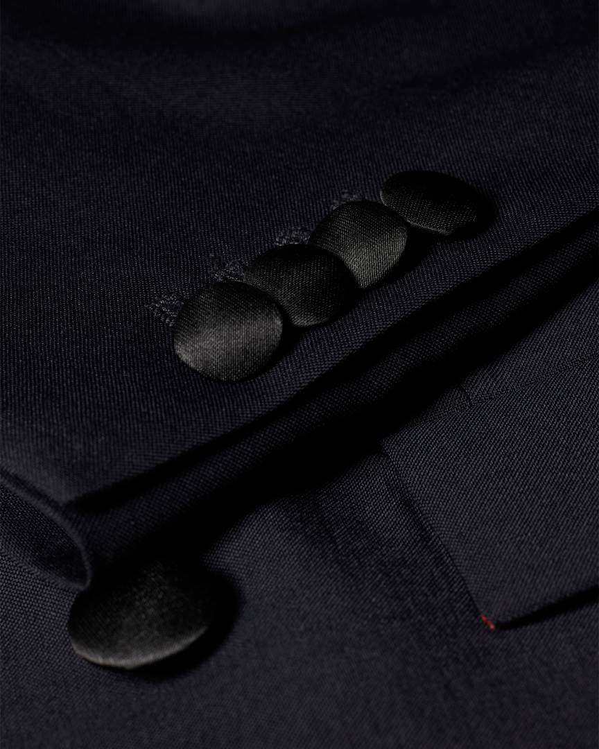 17488 Navy Two Button Single Vent Blazer Jacket